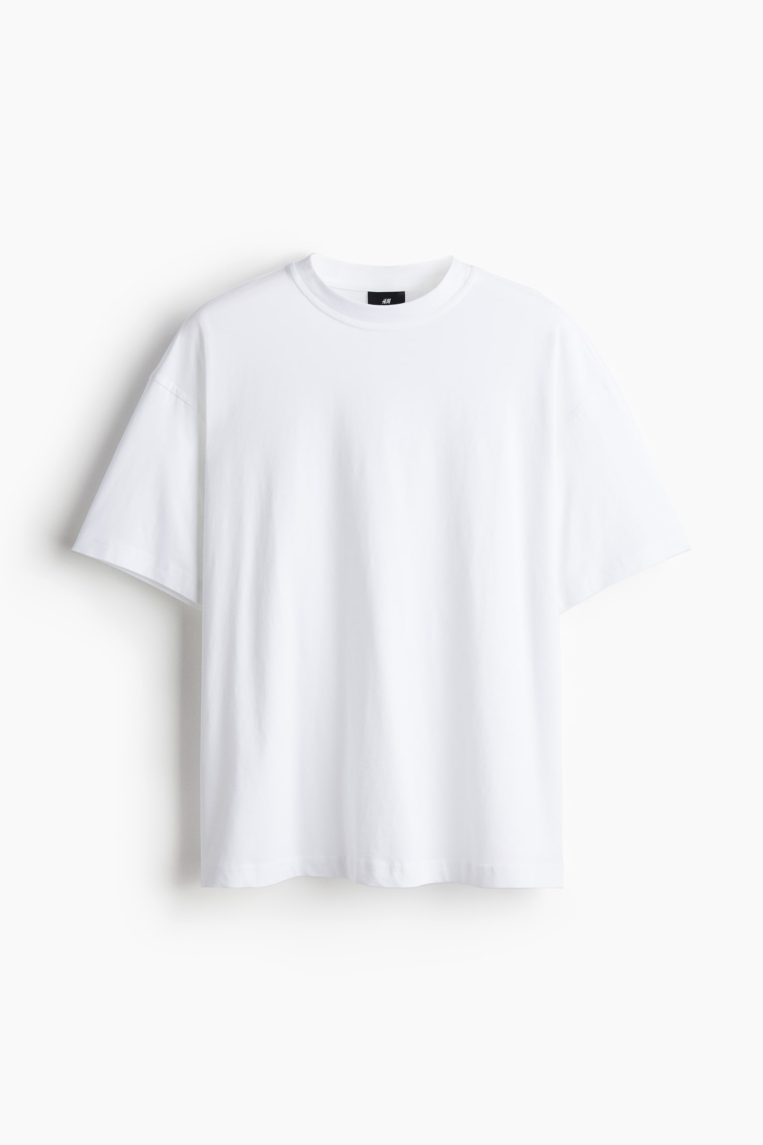 Oversized Fit T-shirt - White/Beige/Black/Beige - 2