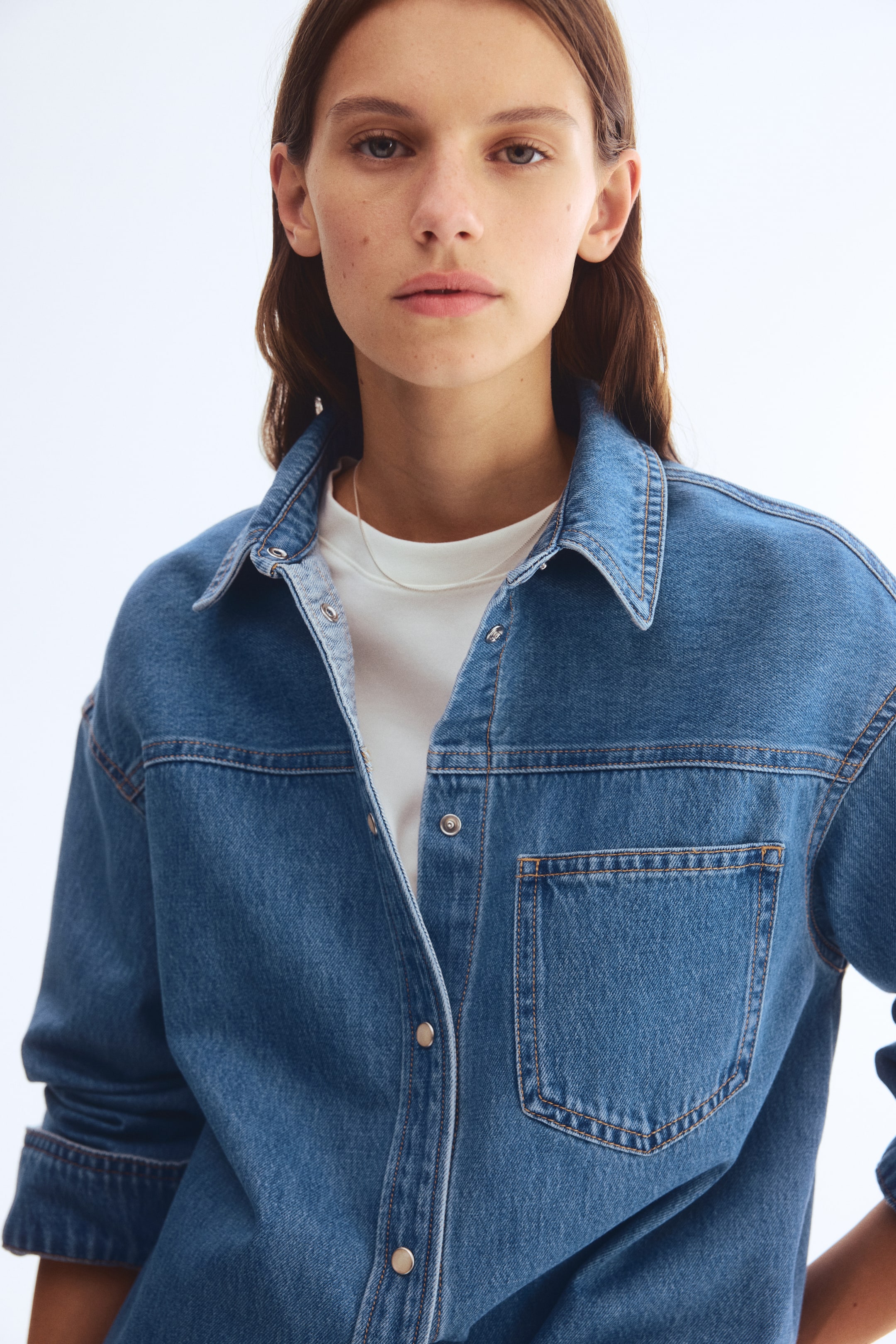 View larger image: Denim Shirt - Denim blue - Ladies | H&M US 1