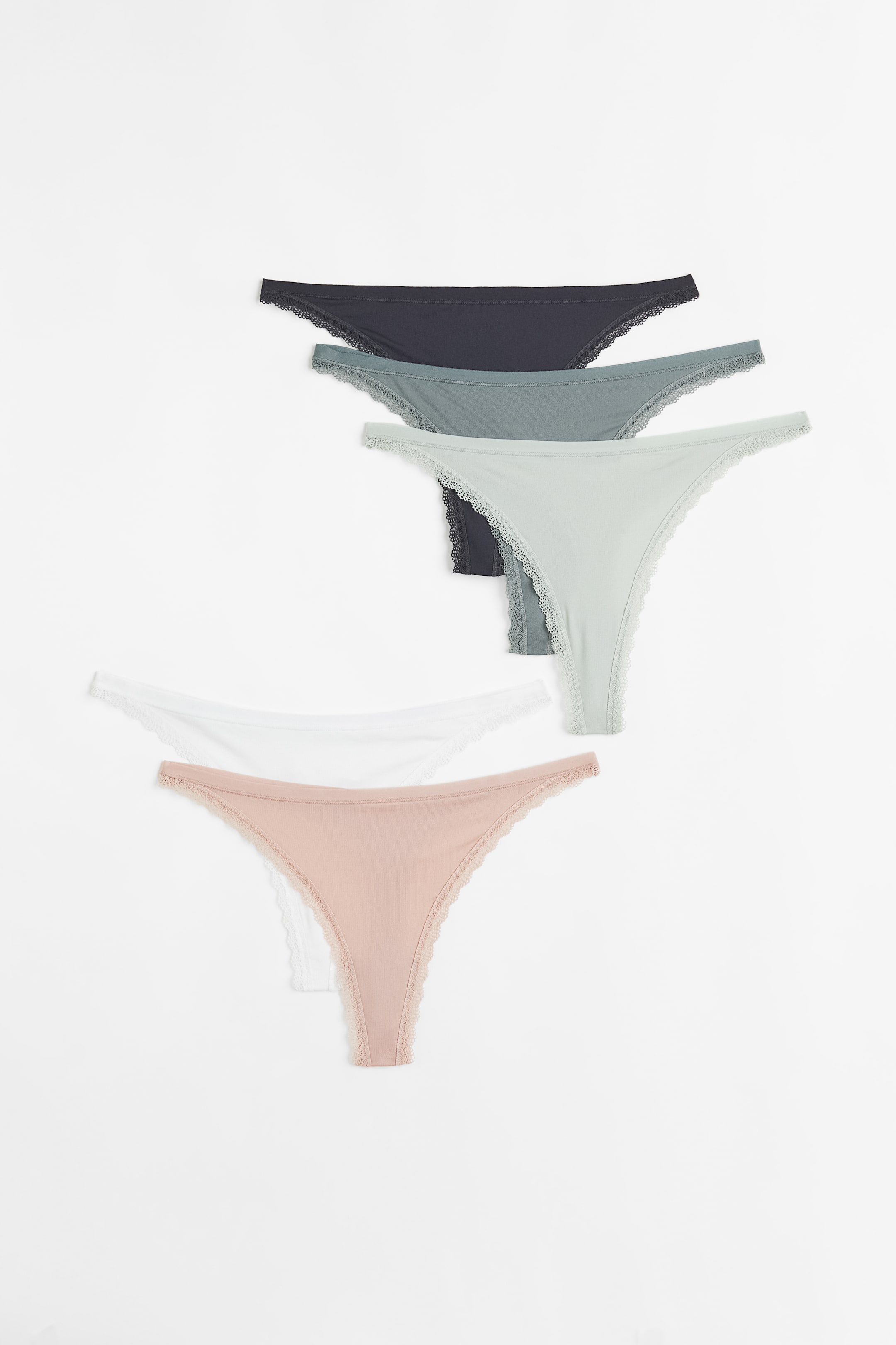 5-pack Jersey Thong Briefs