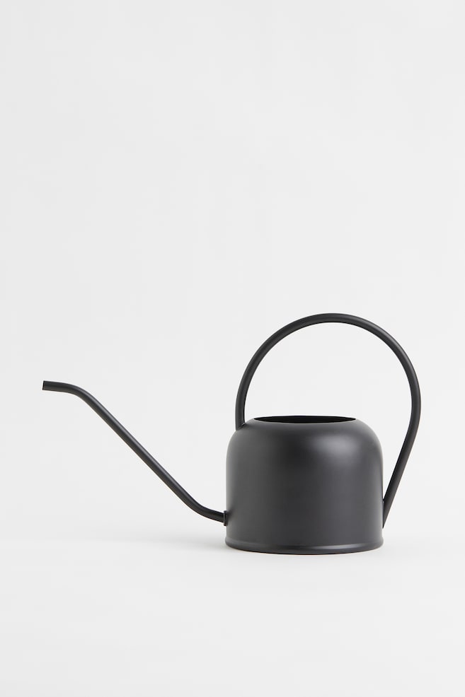 Metal watering can - Black/Gold-coloured - 1