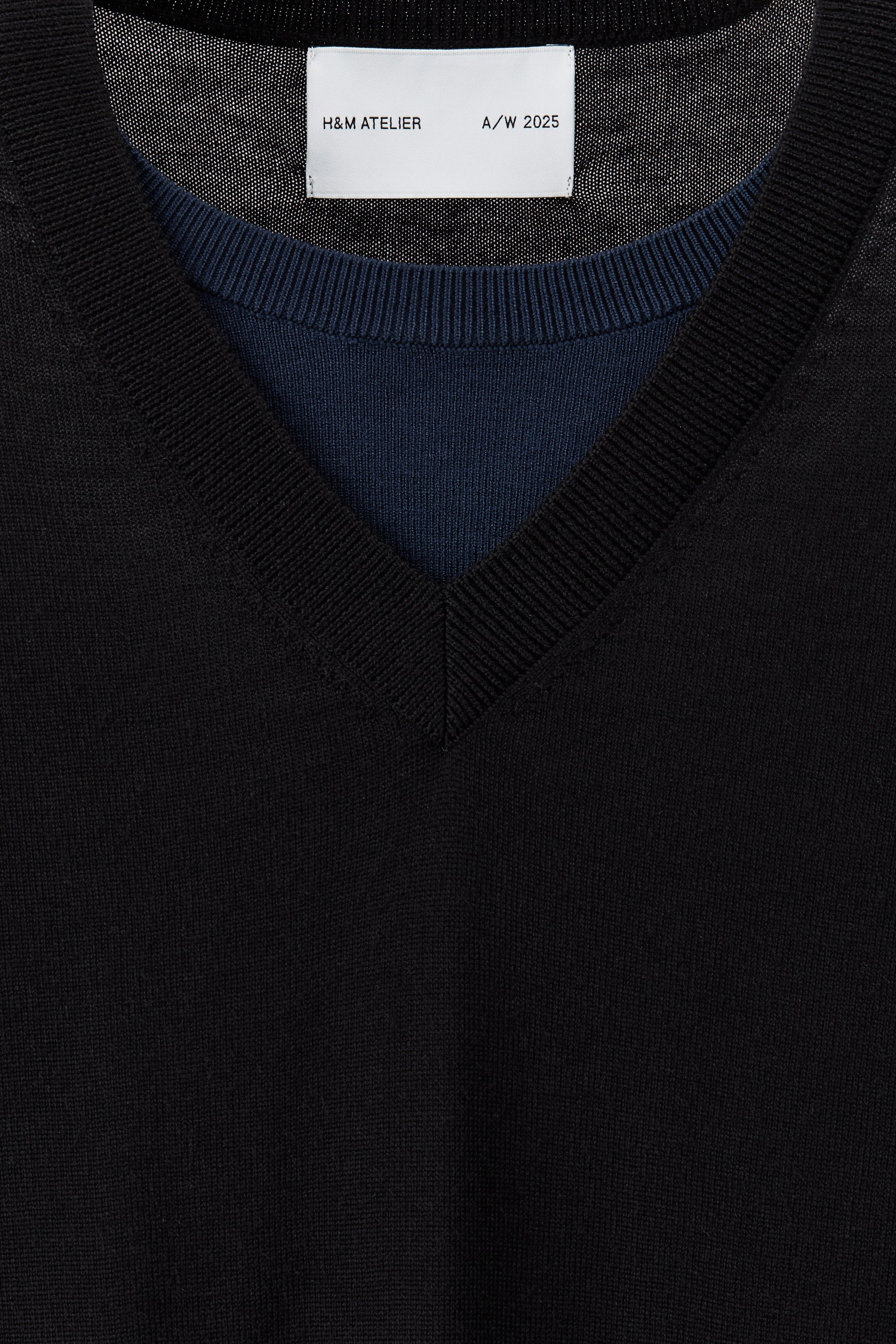 Prikaži veću sliku: Džemper od finog vunenog pletiva Regular Fit - Crna - Men | H&M RS 7