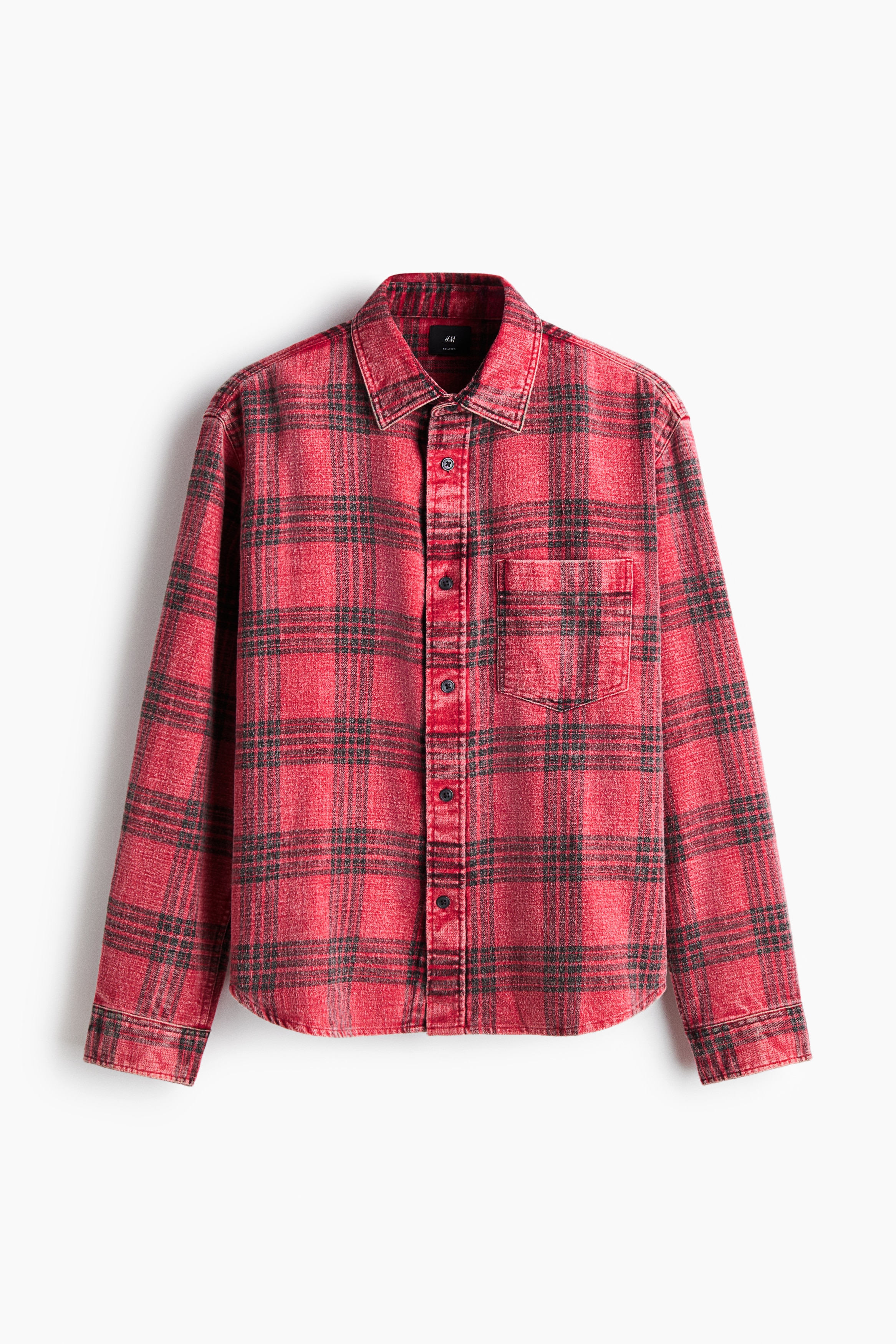 Relaxed Fit Cotton shirt - Red/Checked/Green/Checked/Blue/Checked