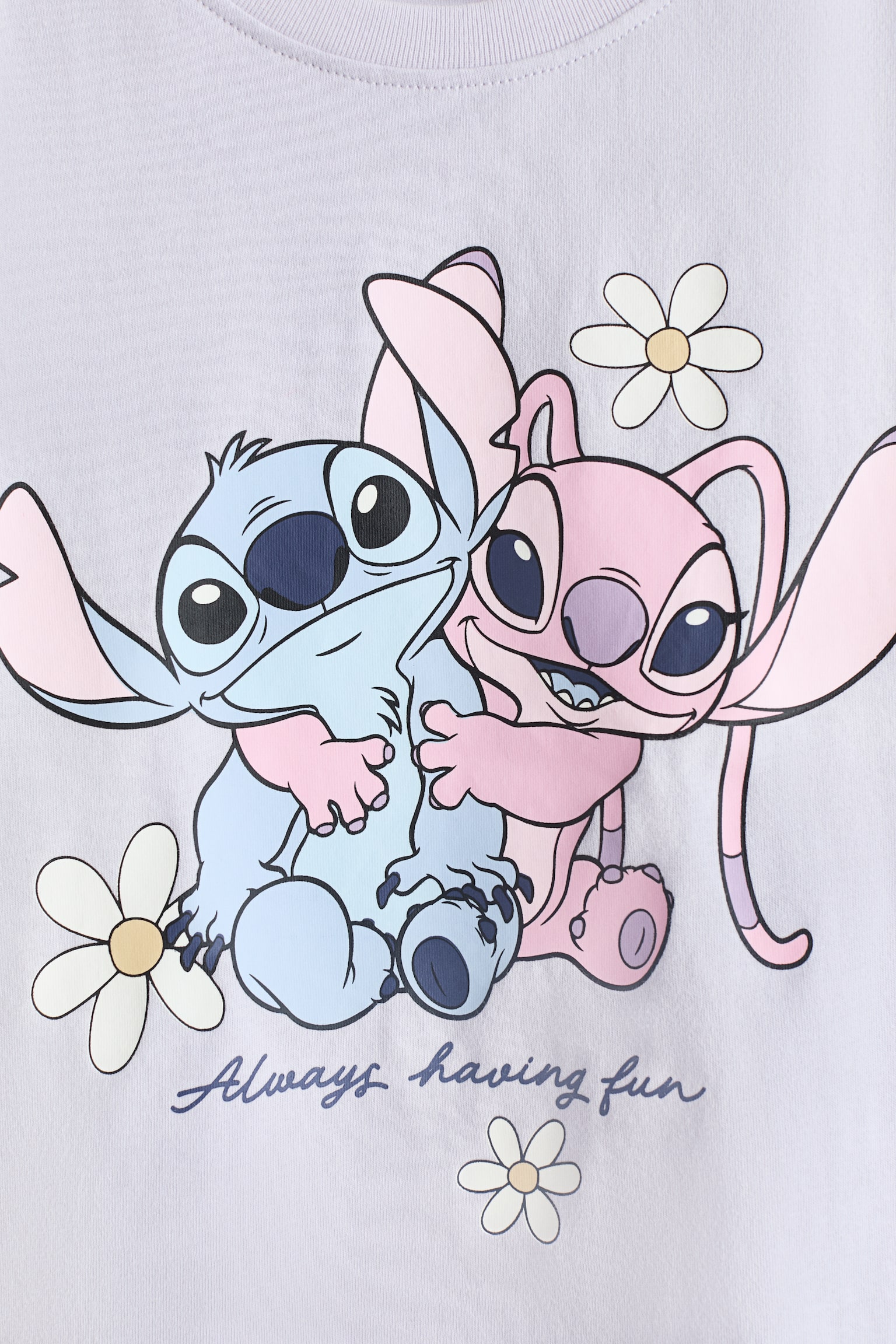 Cotton T-Shirt with Printed Motif - Light purple/Lilo & Stitch/White/Hello Kitty/Light blue/Frozen - 2