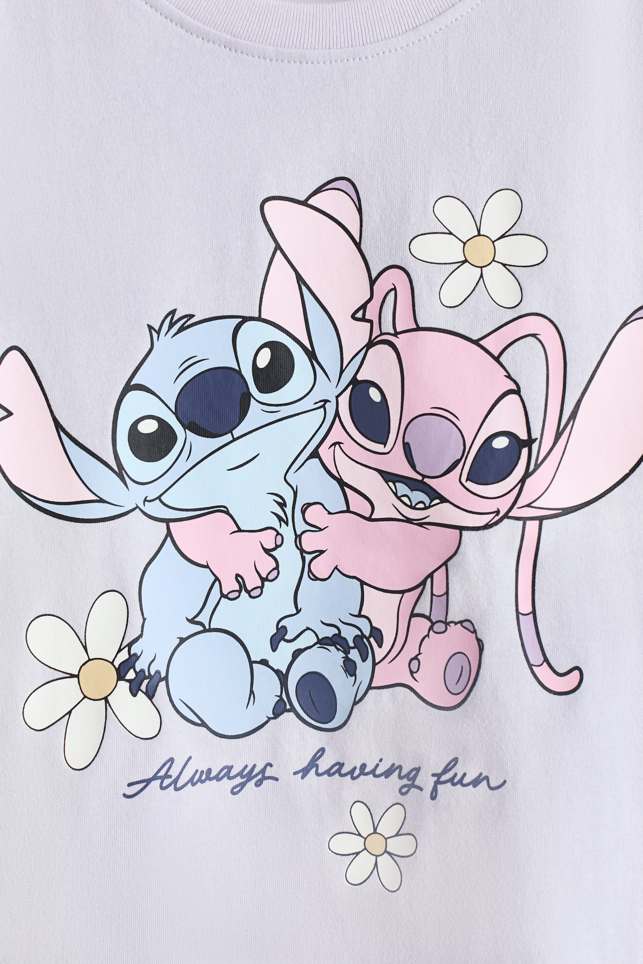 View larger image: Print-motif cotton T-shirt - Light purple/Lilo & Stitch - Kids | H&M IN 2