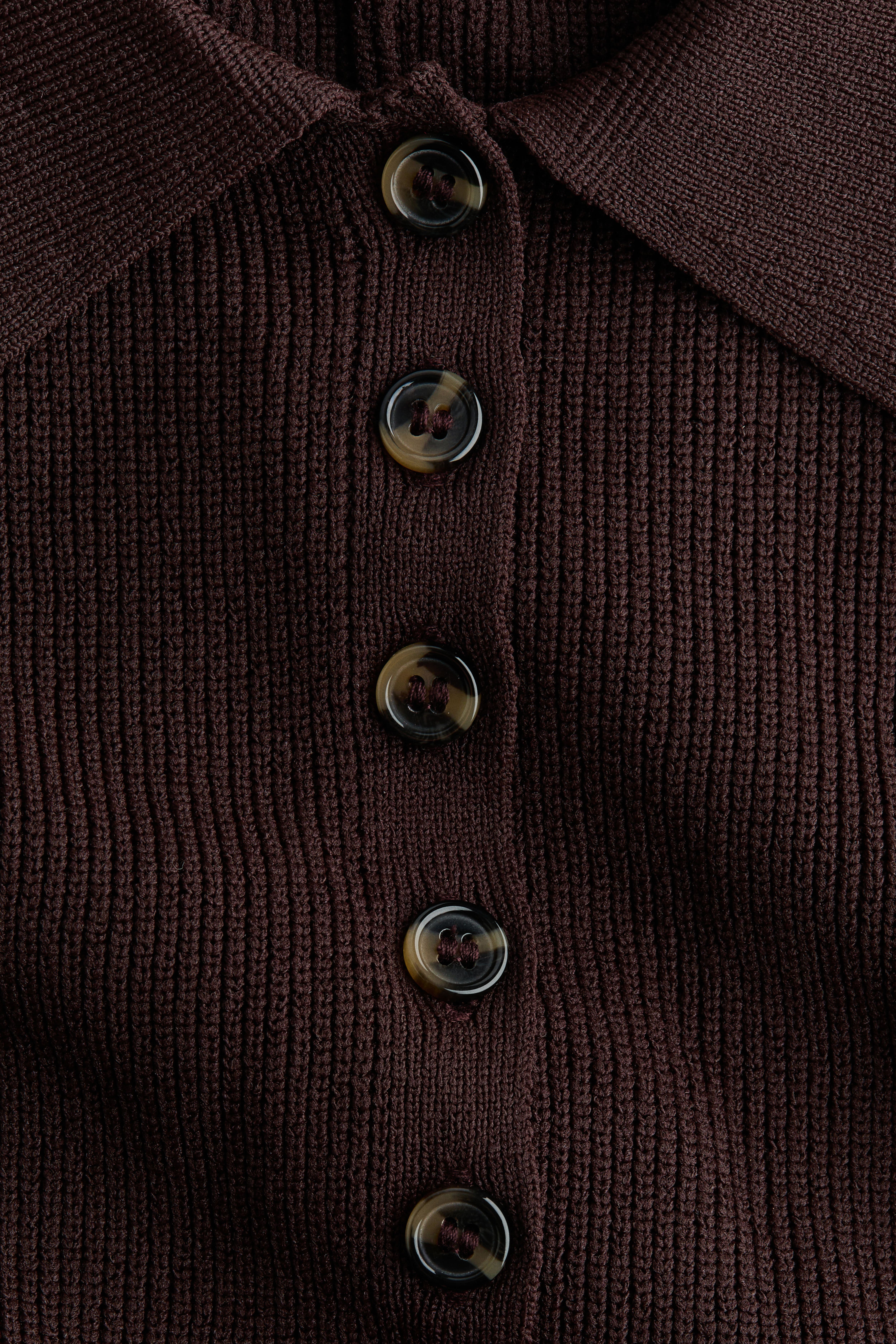 Rib-Knit Peplum Top