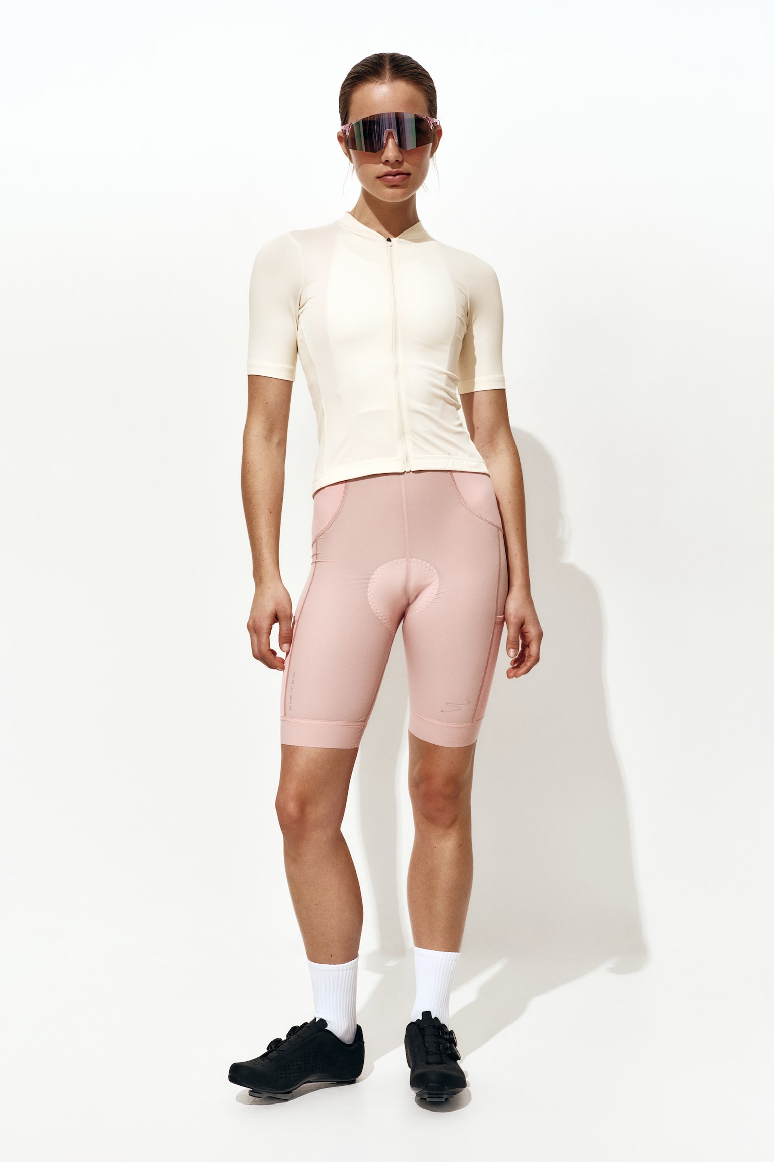 Женская футболка H&M Cycling T-Shirt with DryMove™, цвет: Кремовый — фото 3