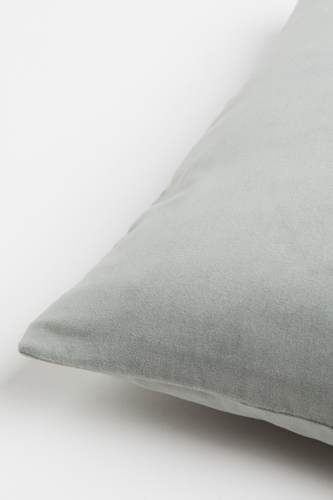 Velvet cushion cover - Light grey/Light brown/Light beige/Light blue/dc - 2