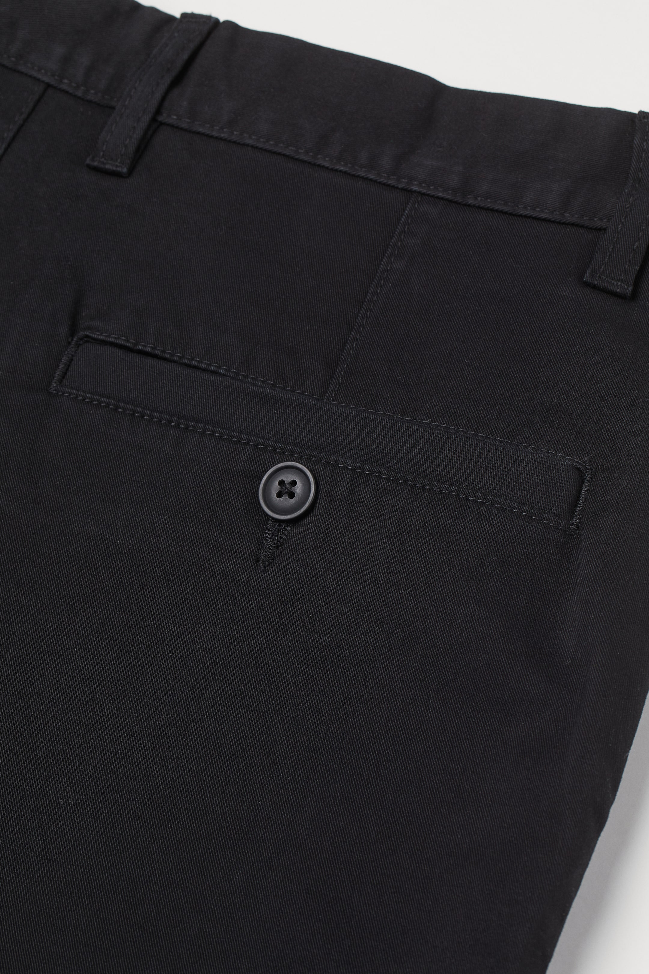 Slim Fit Chinos - Regular waist - Long - Black - Men | H&M GB