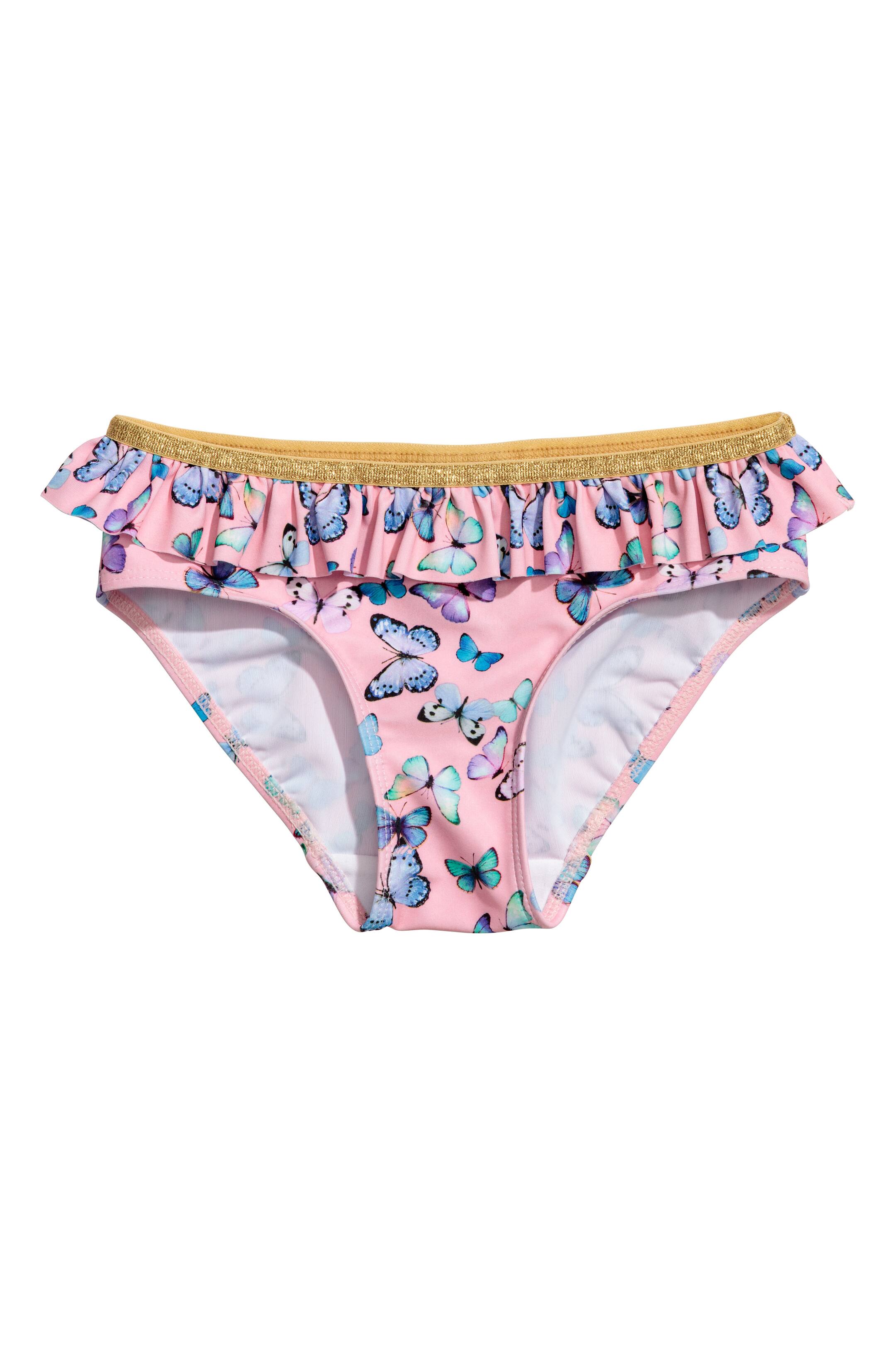 View larger image: Frilled bikini - Pink/Butterflies - Kids | H&M GB 1