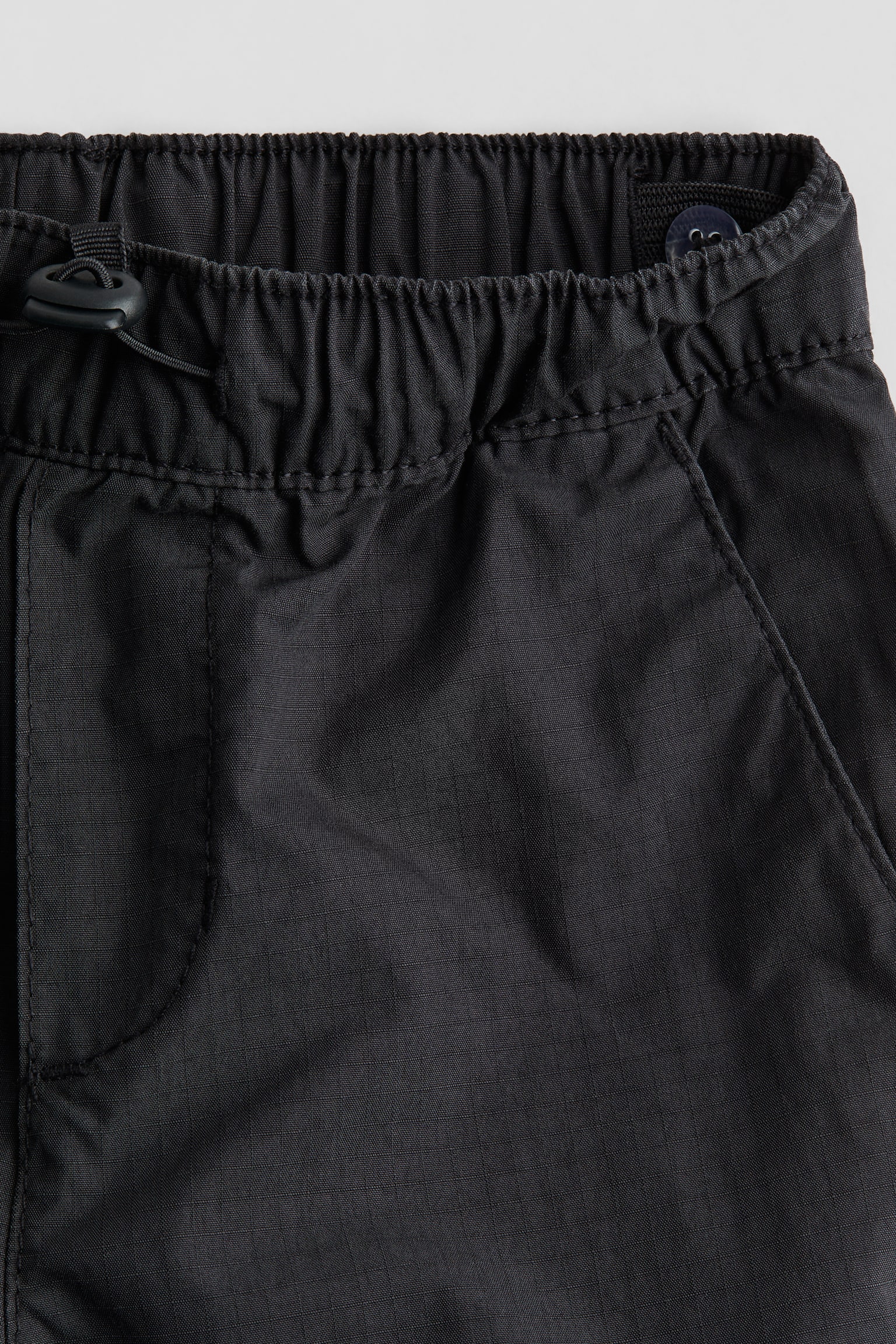 Детские брюки H&M Cotton Cargo, цвет: Тёмный серый — фото 3