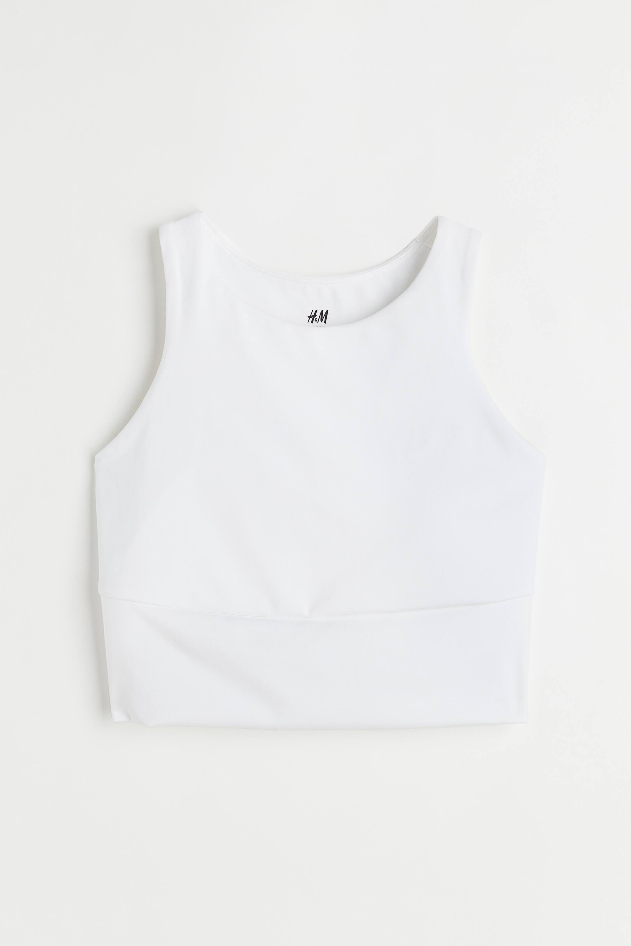 View larger image: Medium Support Sports bralette - White - Ladies | H&M 1