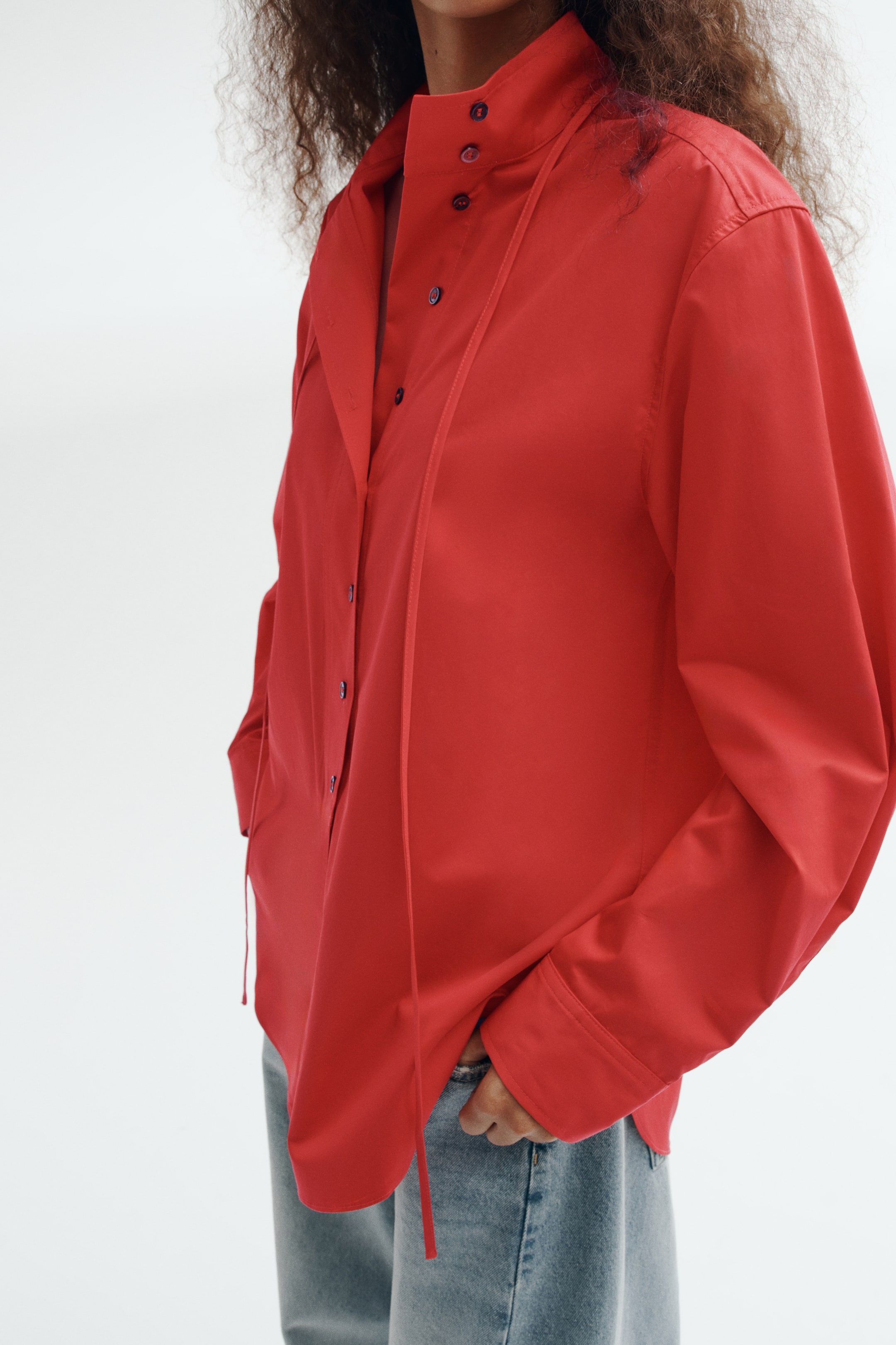 Tie-Neck Shirt