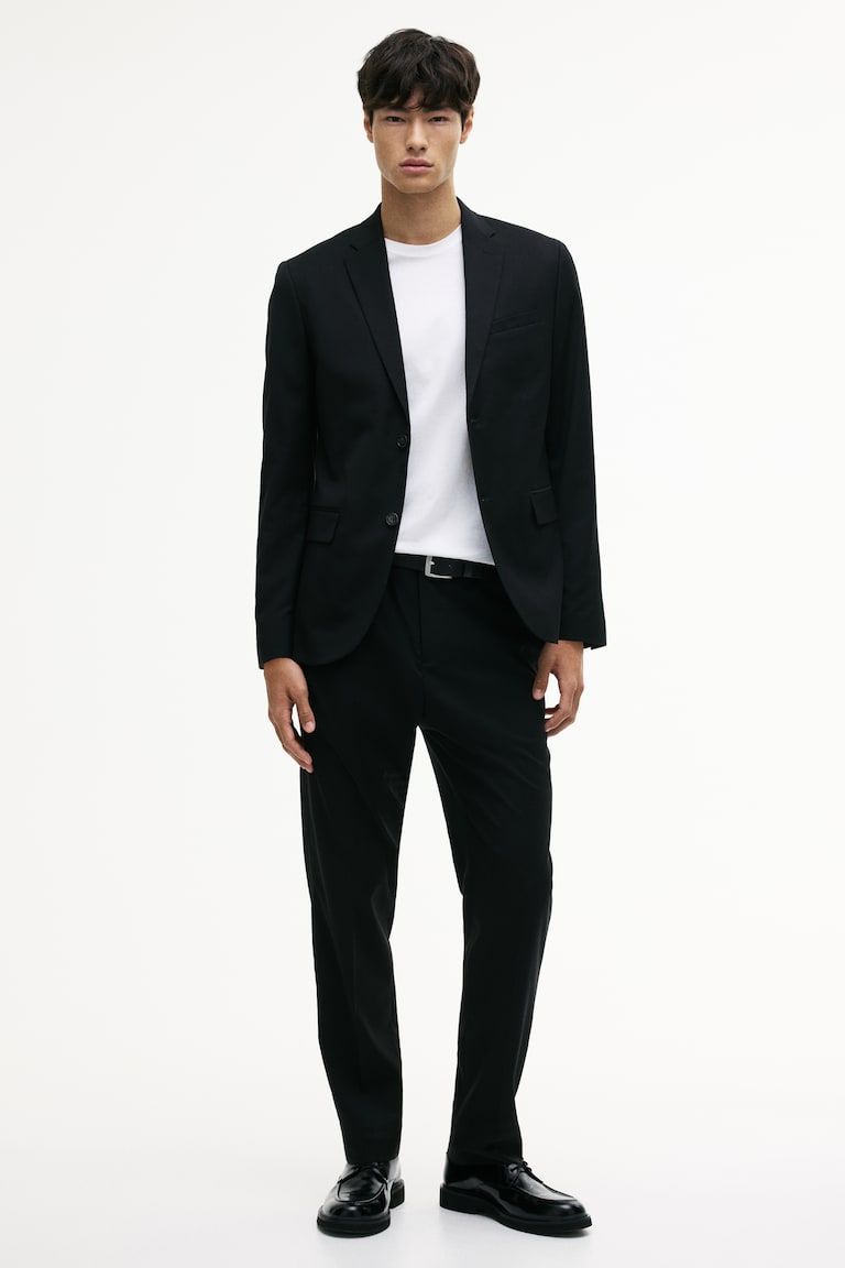 Men's Black Slim-Fit Suit Pants | H&M US Men's Black Slim-Fit Suit Pants | H&M US