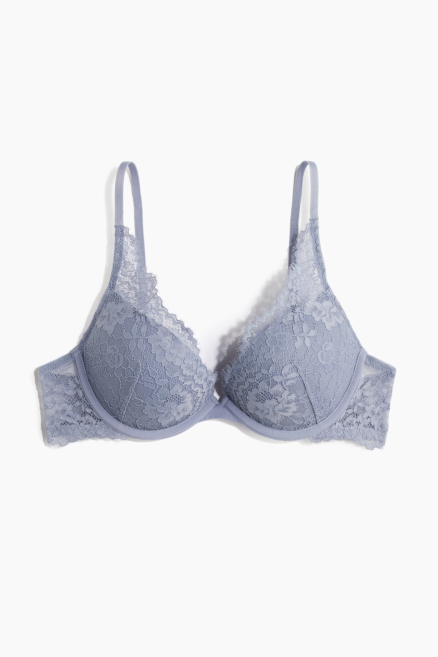 Lace super push-up bra - Dusty blue/White/Dark red/Black/Navy blue - 1