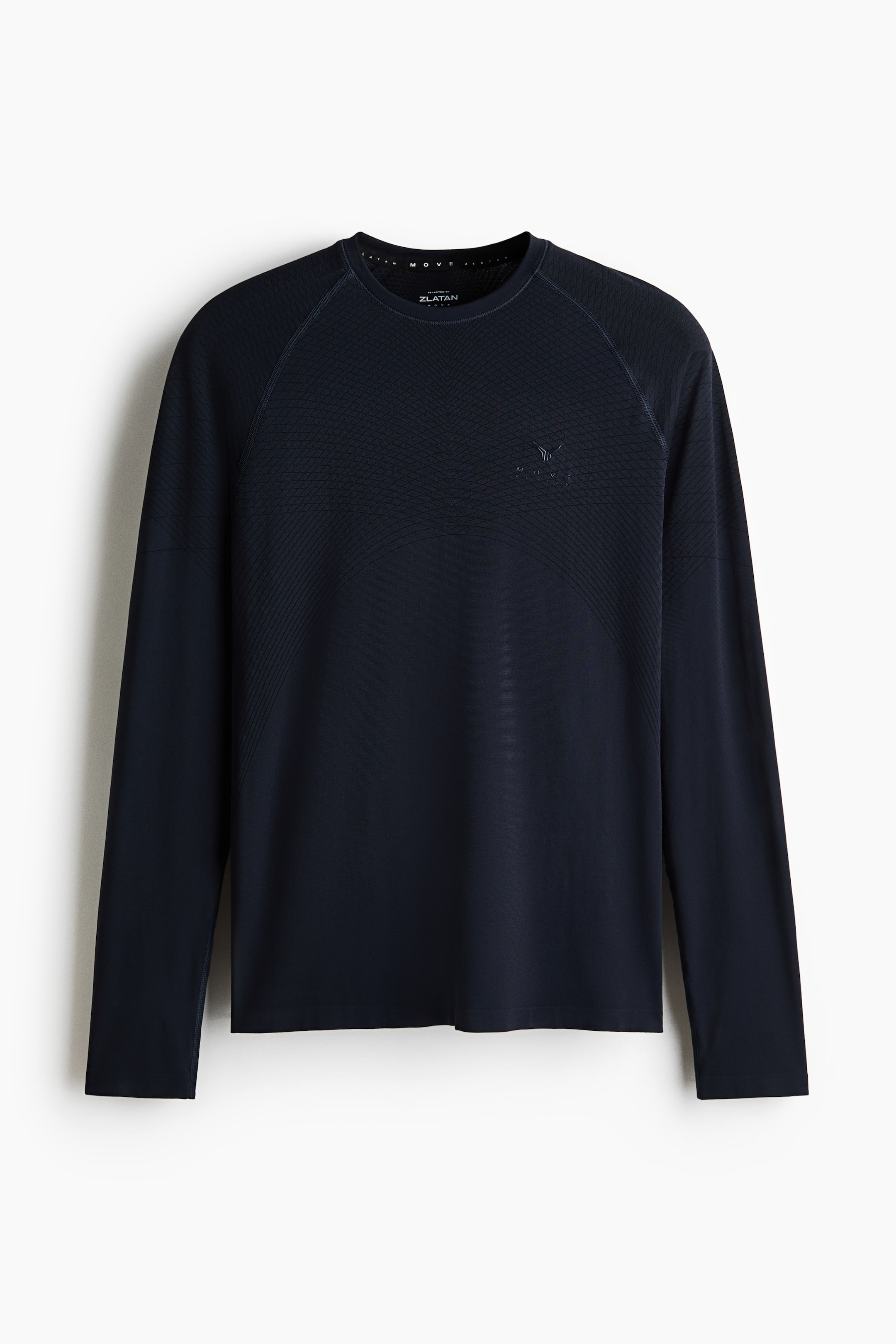 拡大画像を表示: マッスルフィット スポーツトップス DryMove™ - ダークネイビーブルー／Move Zlatan - Men | H&M JP 5