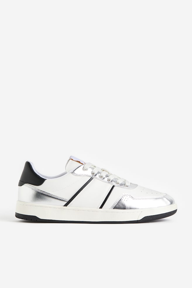 Sneakers - Blanc/argenté - 1