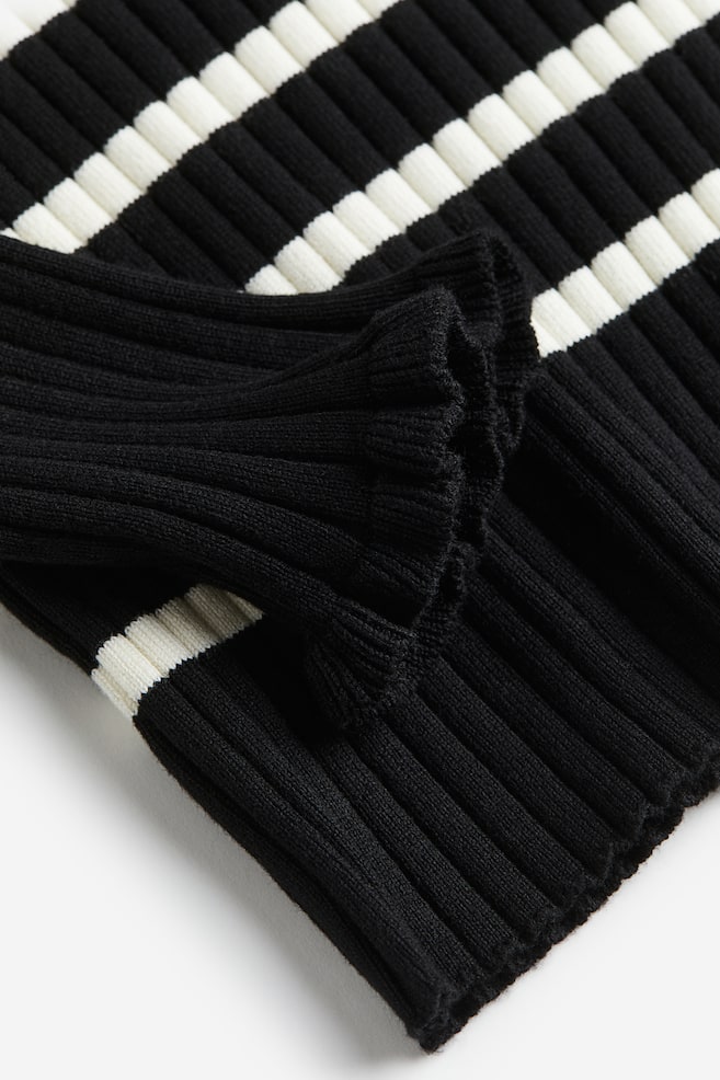 Rib-knit jumper - Black/Striped/Pink/White/Striped/Beige/dc - 3