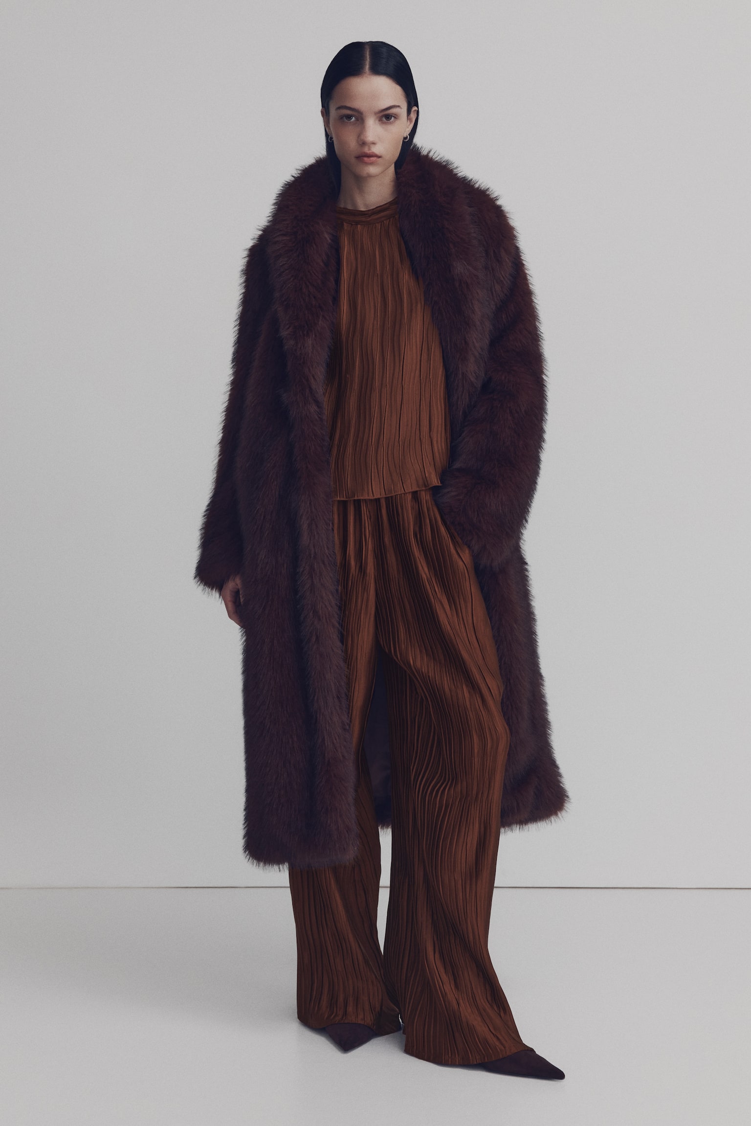 Pantalón corrugado - Café/Blanco/Verde caqui oscuro - 2