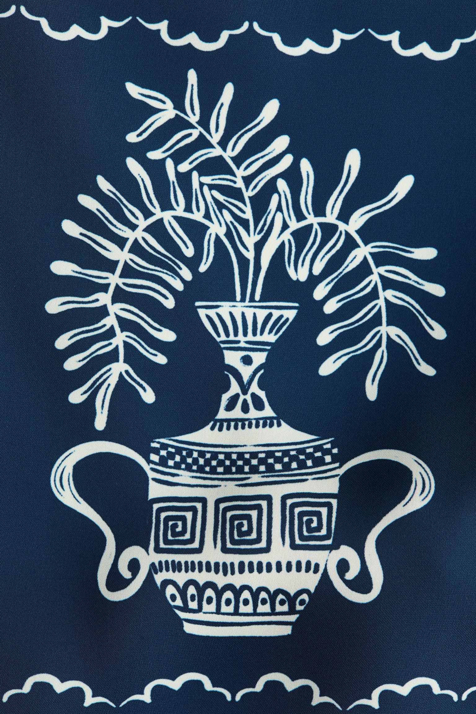 Cropped printed top - Dark blue/Flower - 5