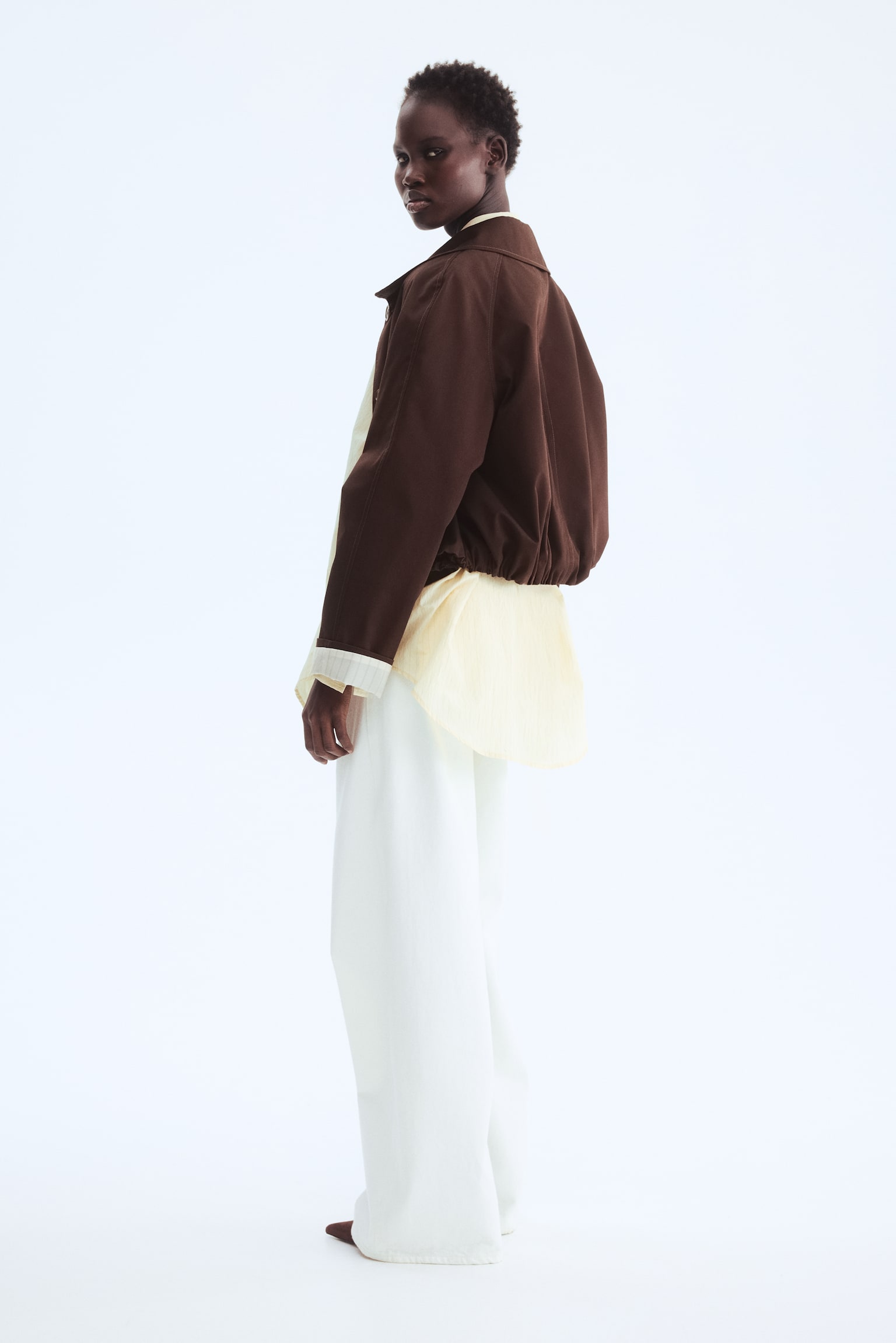 Twill jacket - Dark brown/Dark beige/Dusty pink - 5