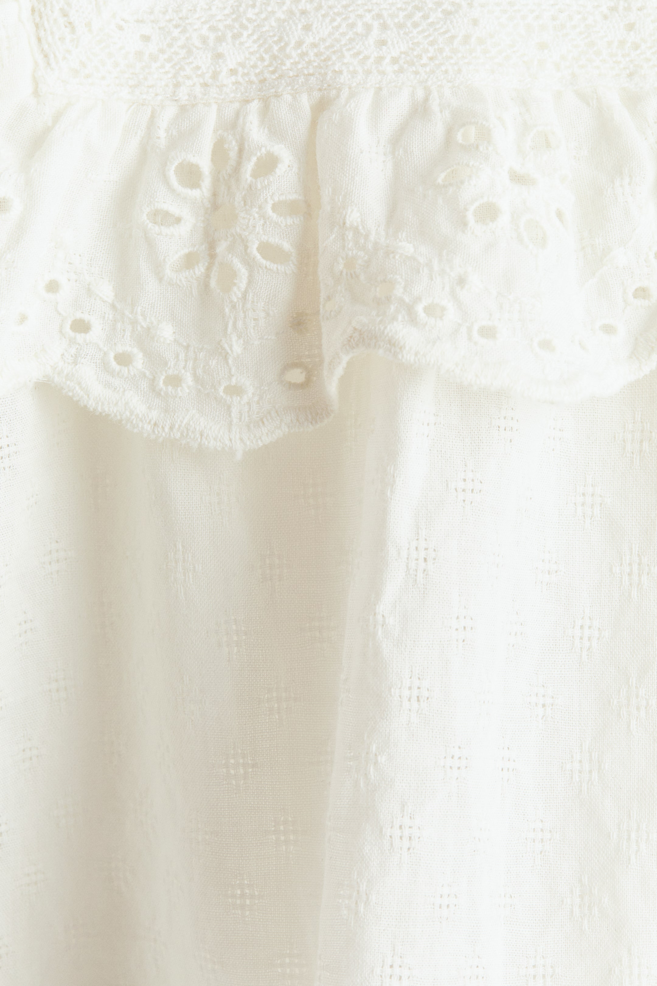 Детские блузки H&M Ruffle-Trimmed Cotton Blouse — фото 6