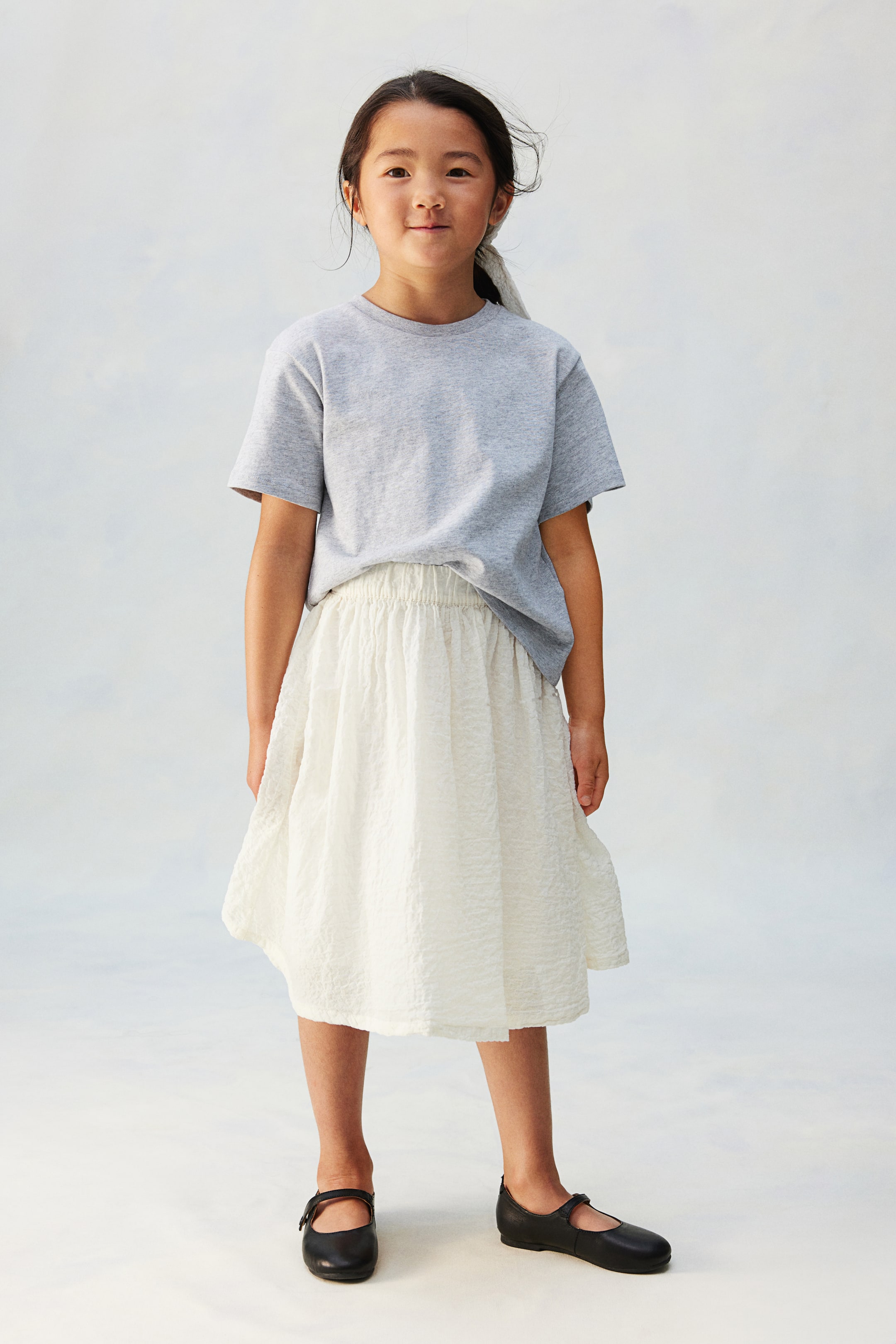 Cotton Seersucker Skirt