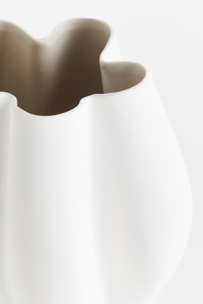 Vase en grès cérame - Blanc - 3