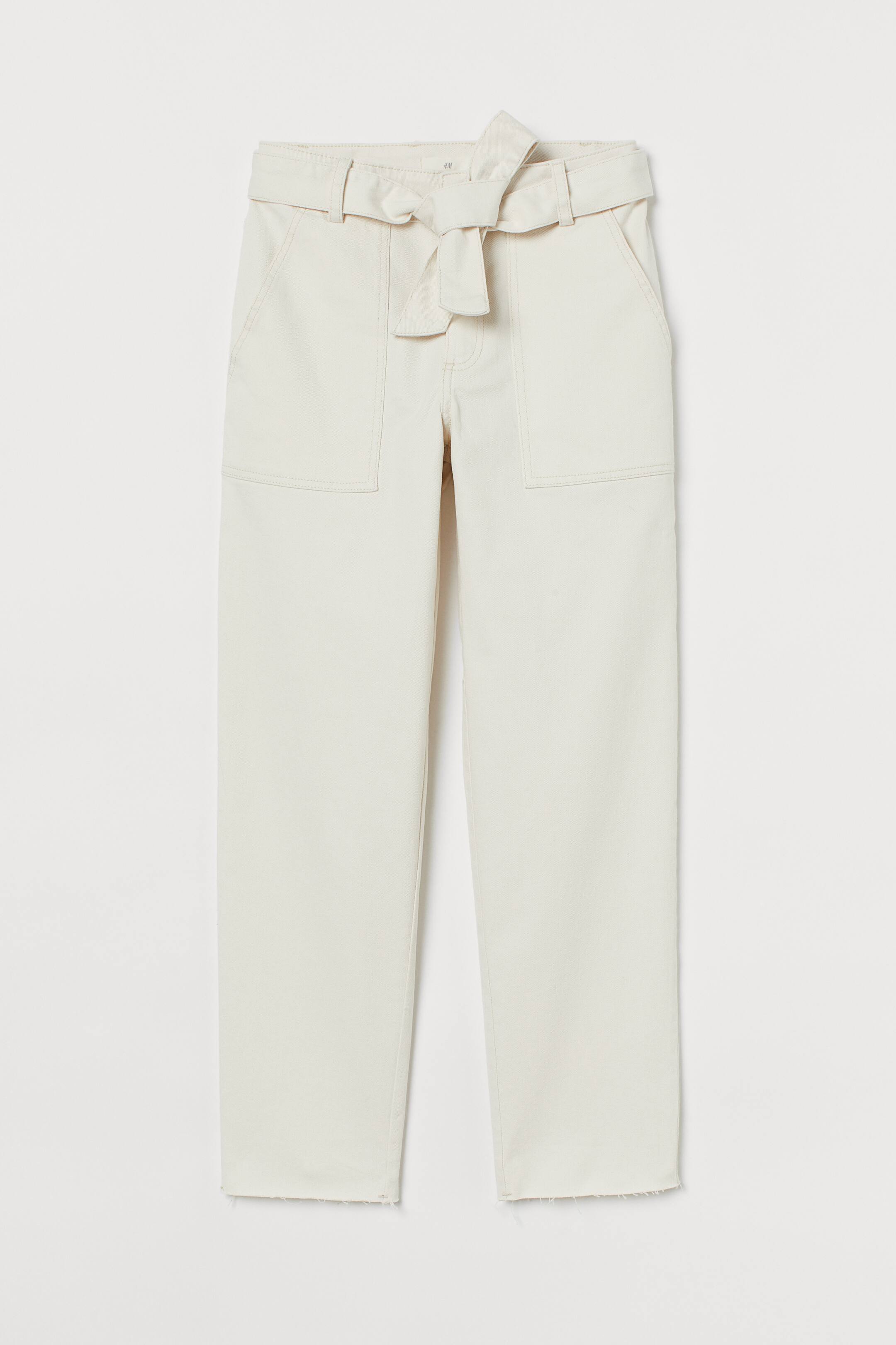 Agrandir l'image: Pantalon en twill - Crème - FEMME | H&M CH 1