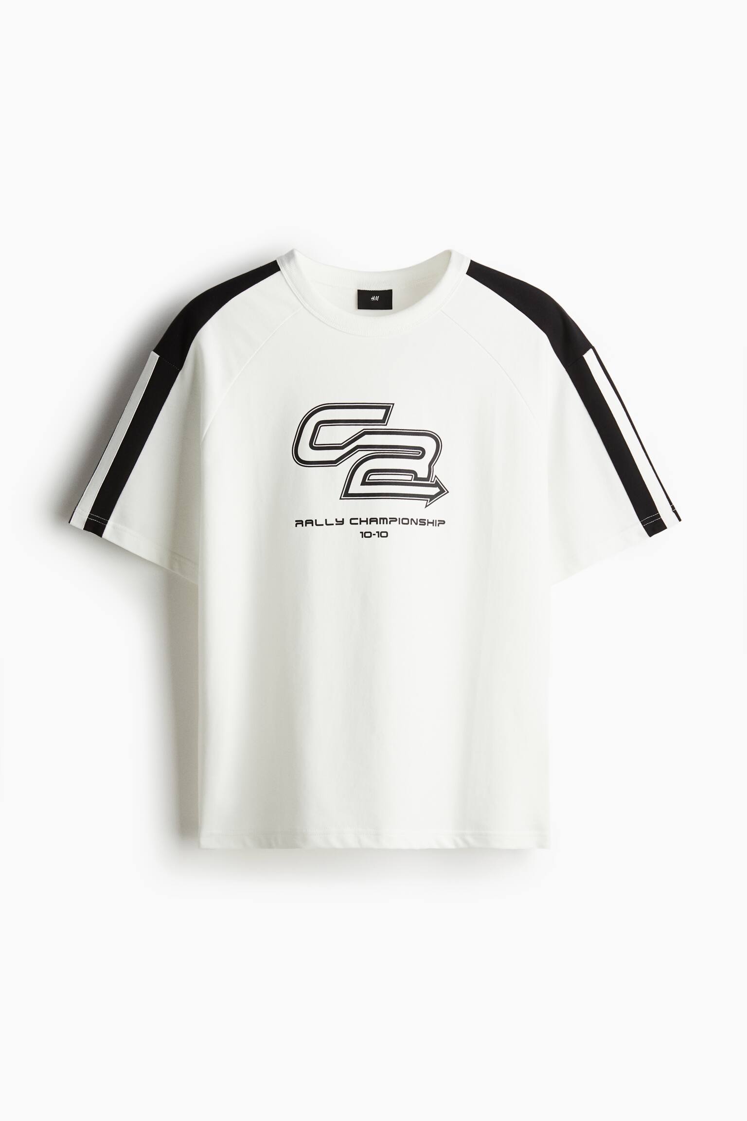 ルーズフィット プリントTシャツ - ホワイト／Rally Championship/ブラック／Apex - 2