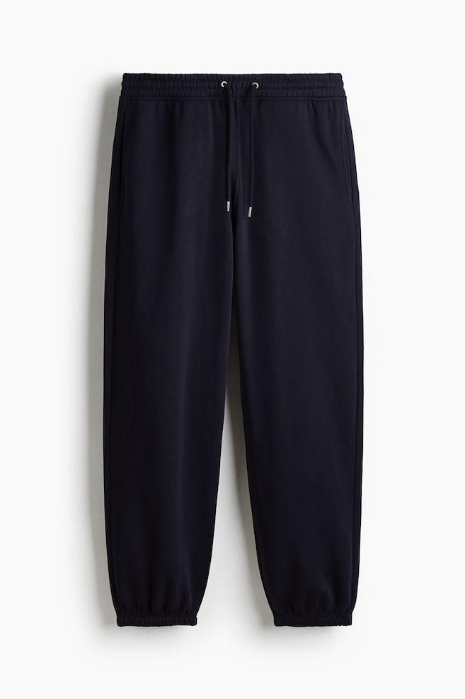 2-piece Loose Fit Hoodie and Joggers Set-Dark blue - 3