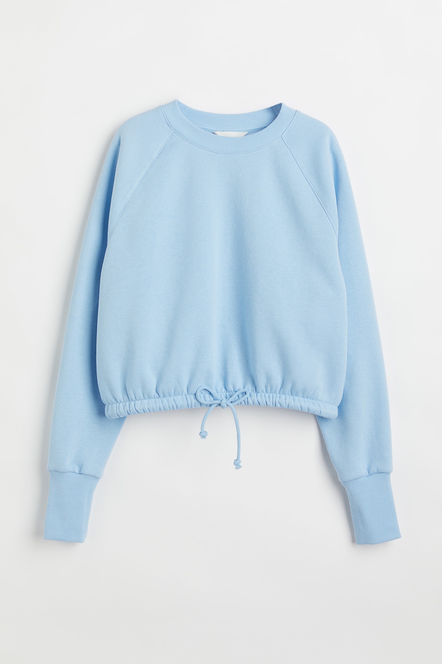 Drawstring sweatshirt - Light blue/Blue