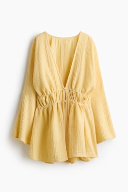 Strandkaftan i bomullsmuslin