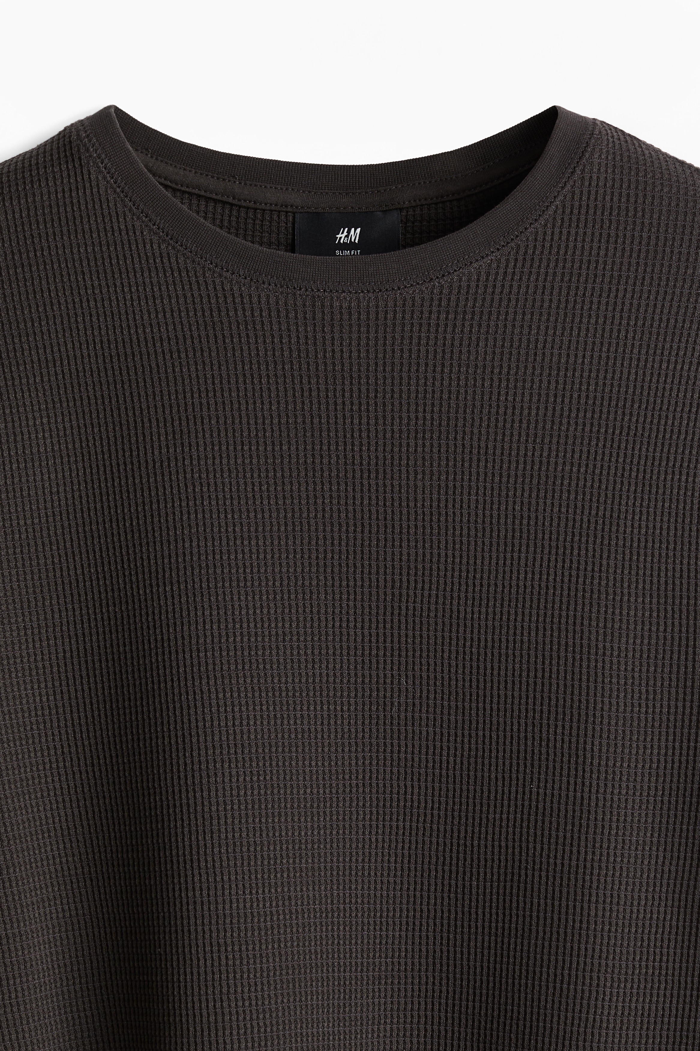 Slim Fit Waffled jersey top