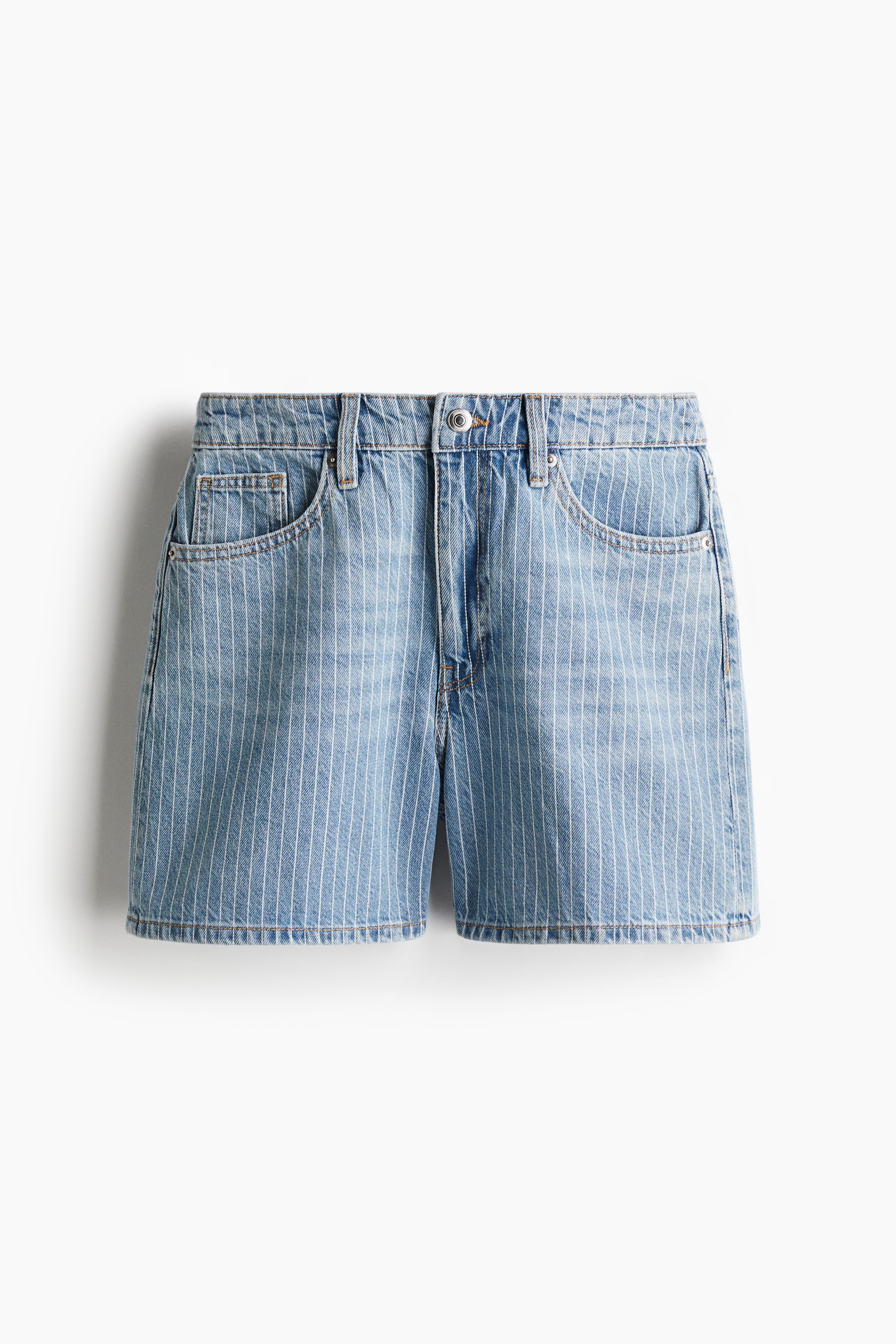 Short taille haute en denim