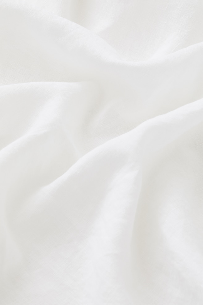 Washed linen valance - White/Beige/Light grey - 3