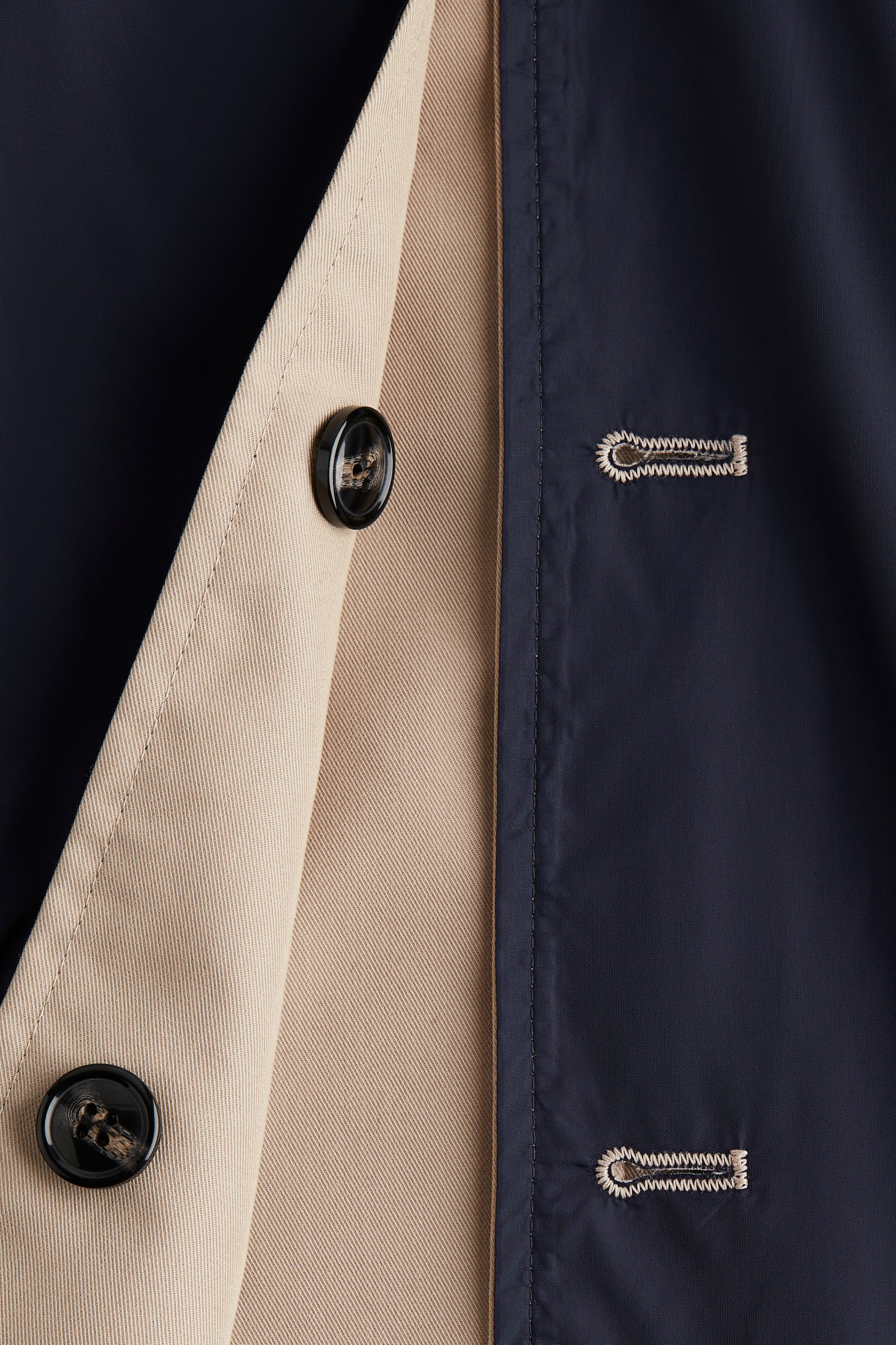 リバーシブルジャケット - ベージュ／ネイビーブルー - 5