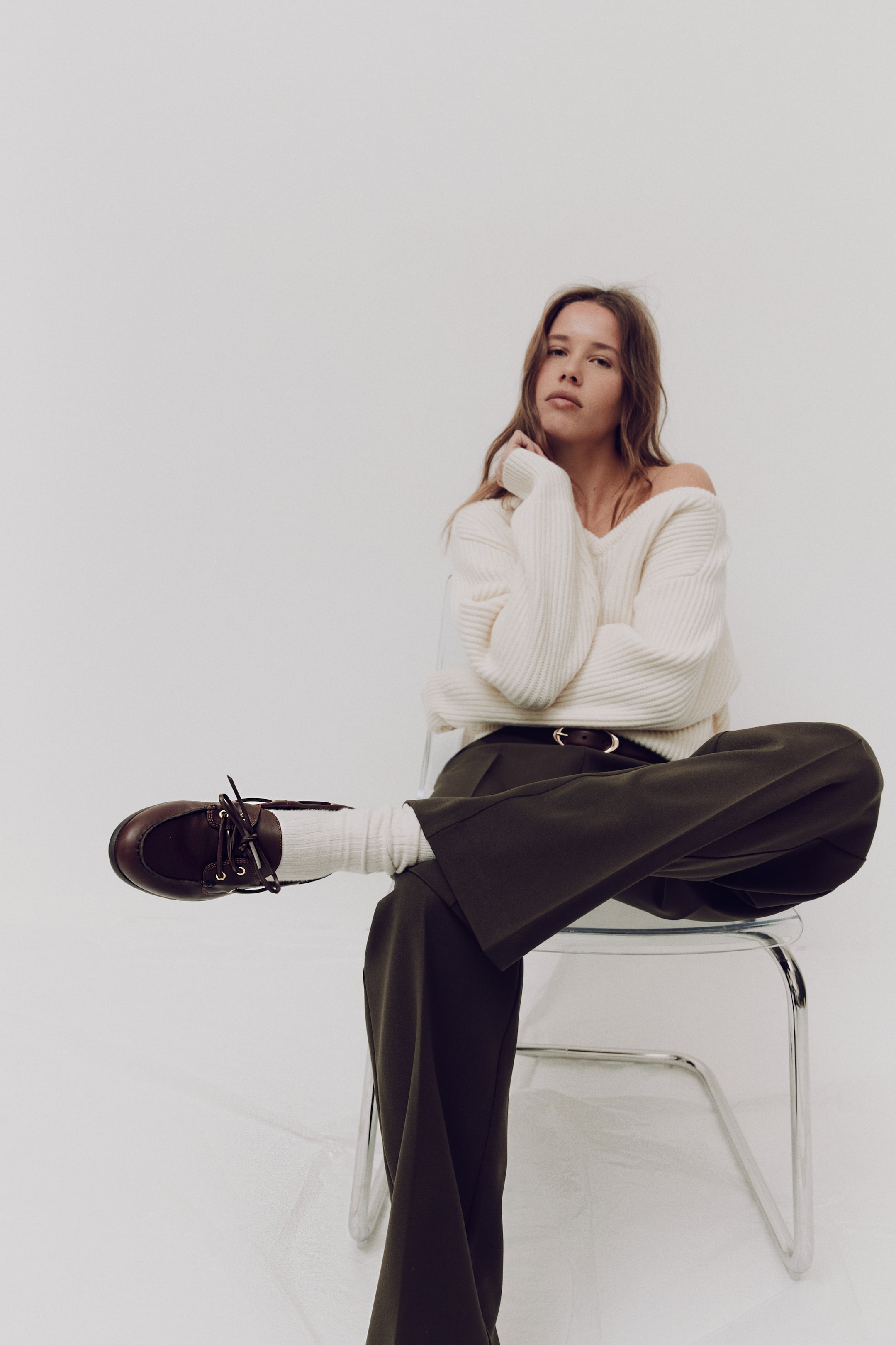 Xem ảnh lớn hơn: Giày thuyền - Màu nâu đậm - Ladies | H&M VN 1