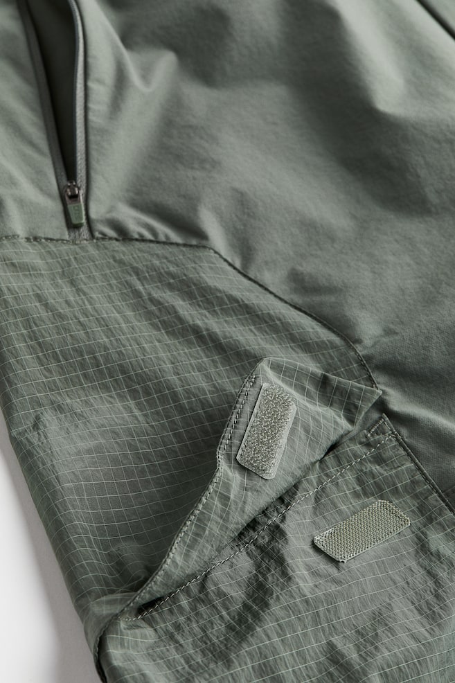 Outdoor parachute trousers - Dark khaki green/Black - 3