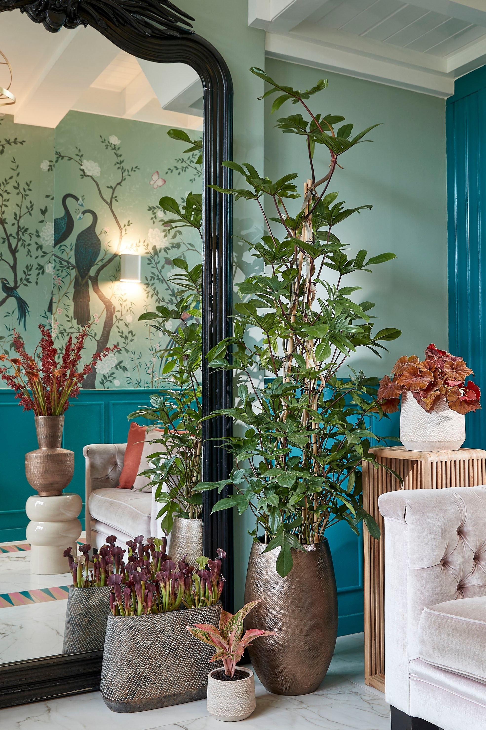 Mesa De Apoio Em Madeira Reciclada - Marrom