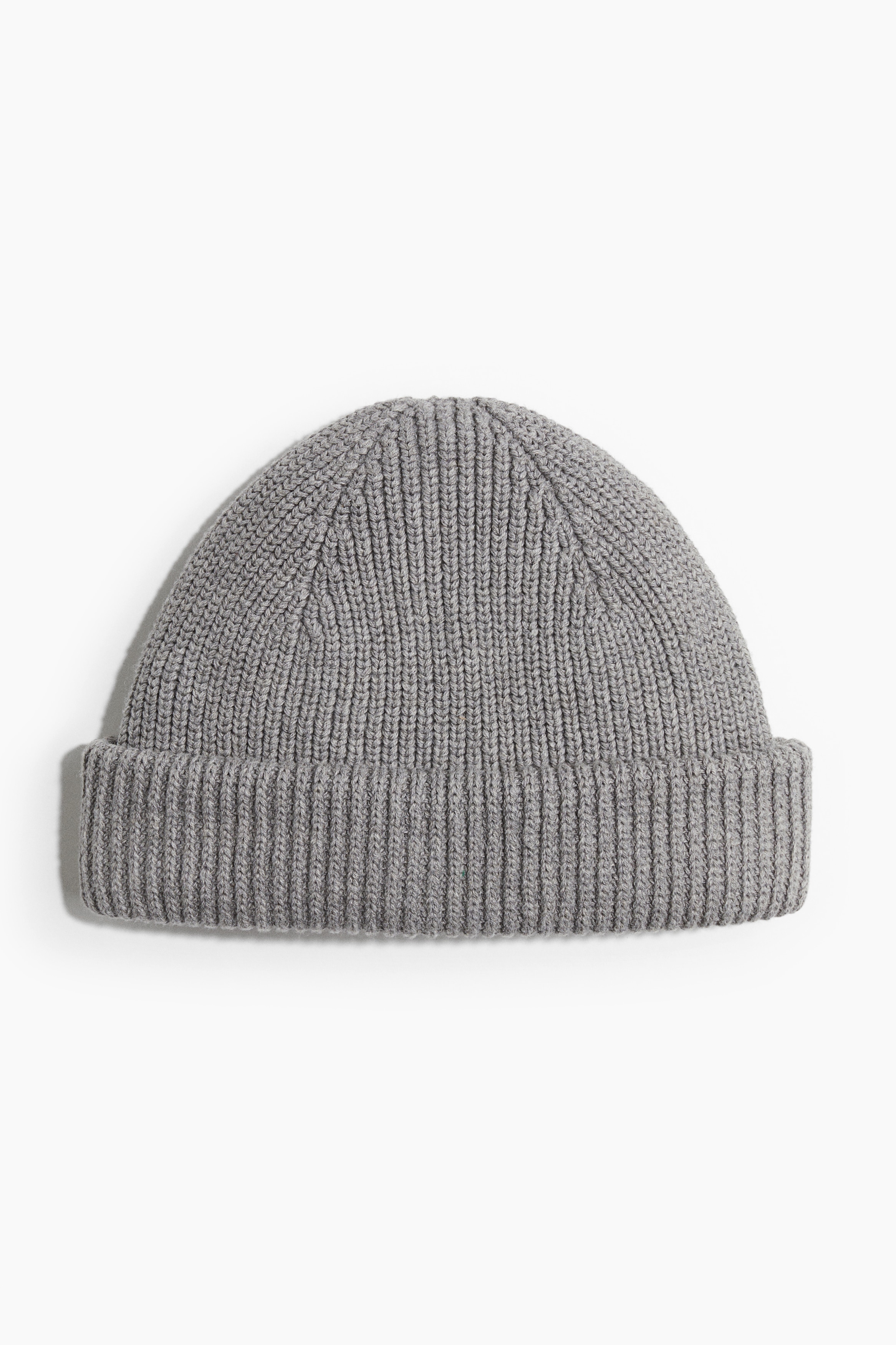 Herr - Grå Ribbstickad mössa  - H&M