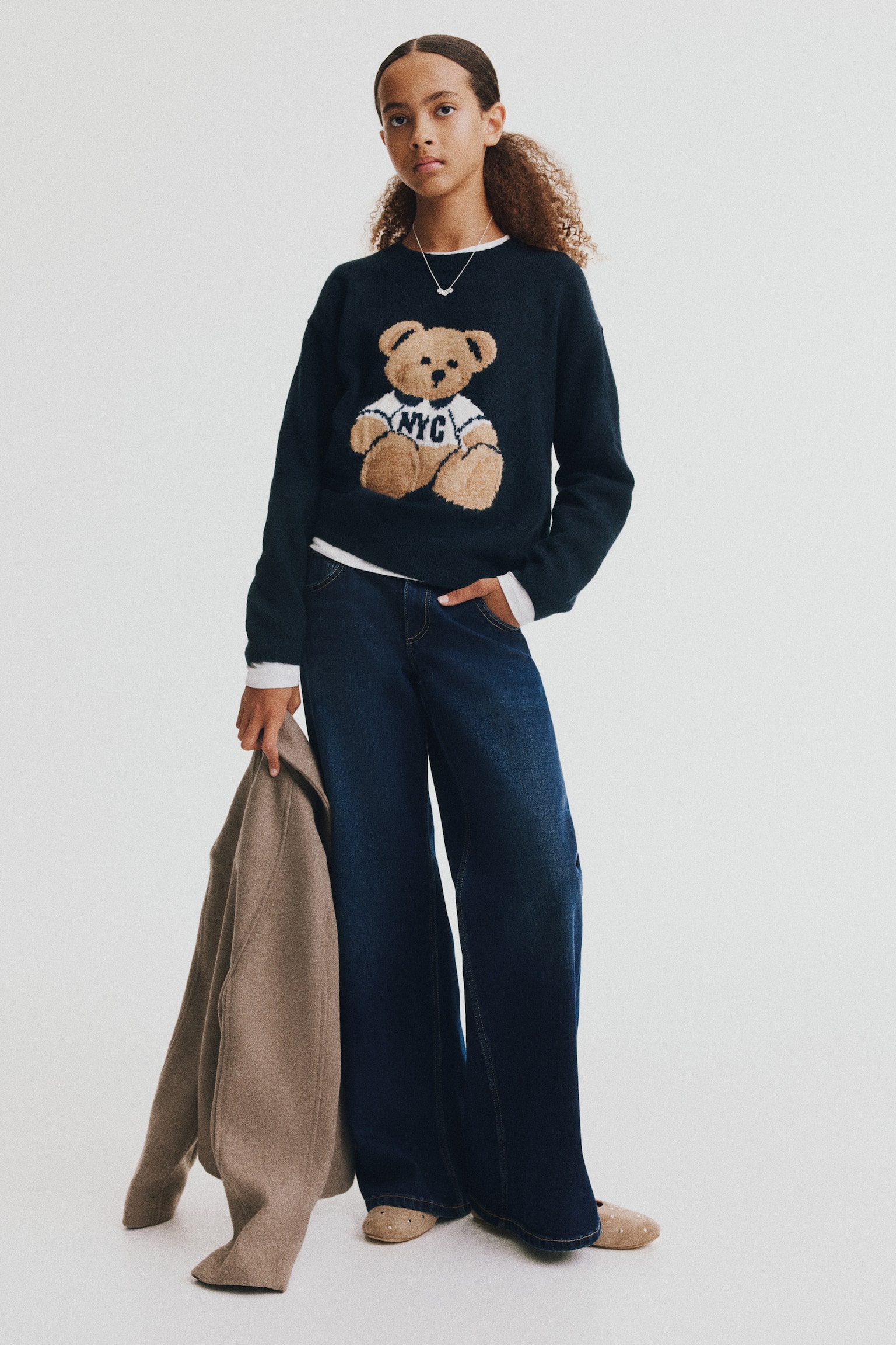 Wide Leg Low Jeans - Синій денім/Світло-блакитний денім/Світло-блакитний денім/Світло-блакитний денім/Бежевий/леопардовий принт/Блакитний денім - 1
