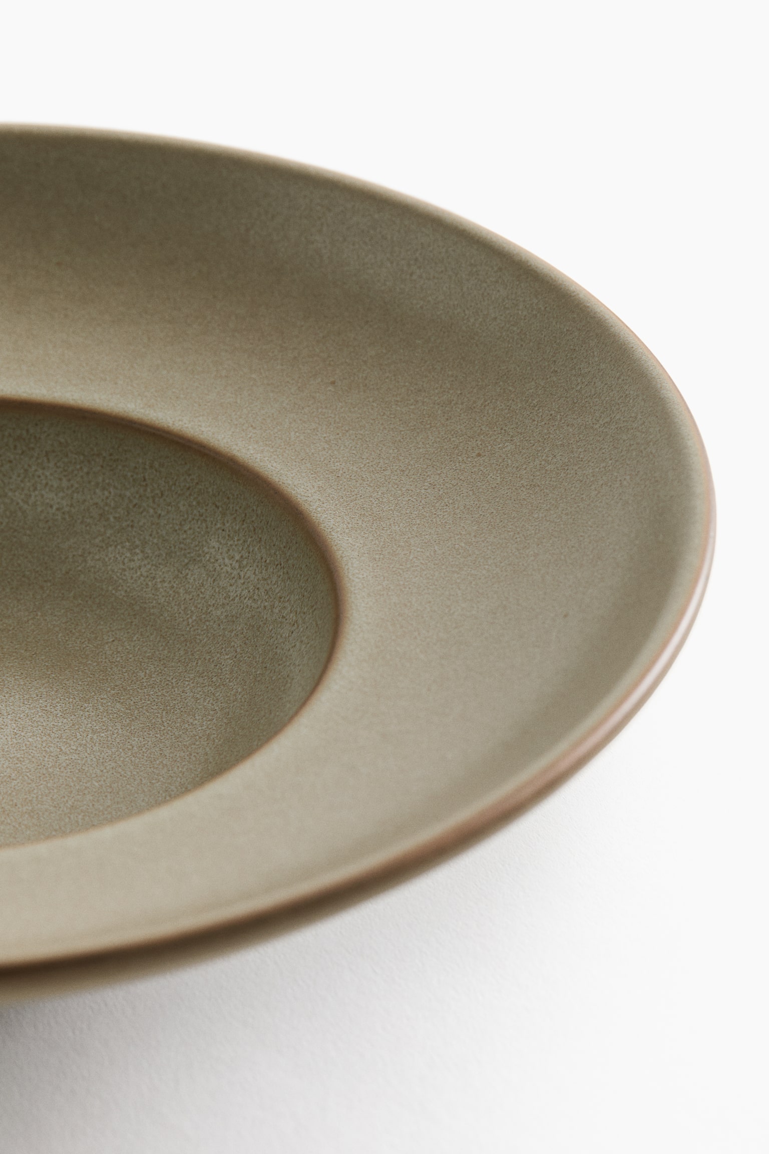 Lot de 2 petites assiettes creuses - Beige/Vert ancien/Beige clair/Noir - 2