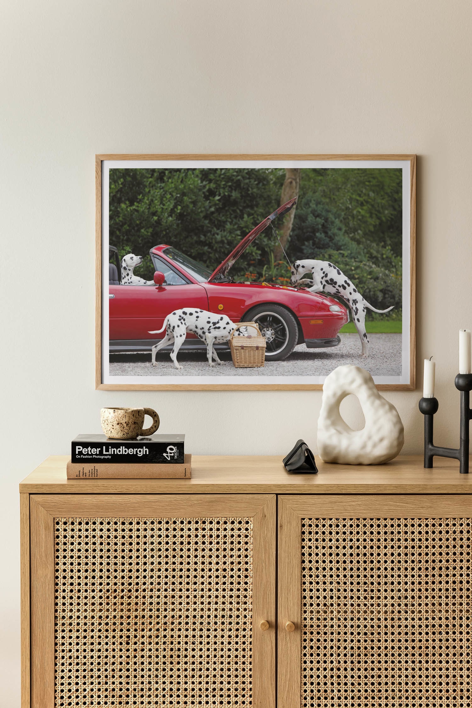 Three Dalmatians Juliste - Punainen