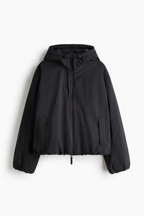 Женская куртка H&M Move Padded Activewear Rain Jacket with StormMove™, цвет: Чёрный