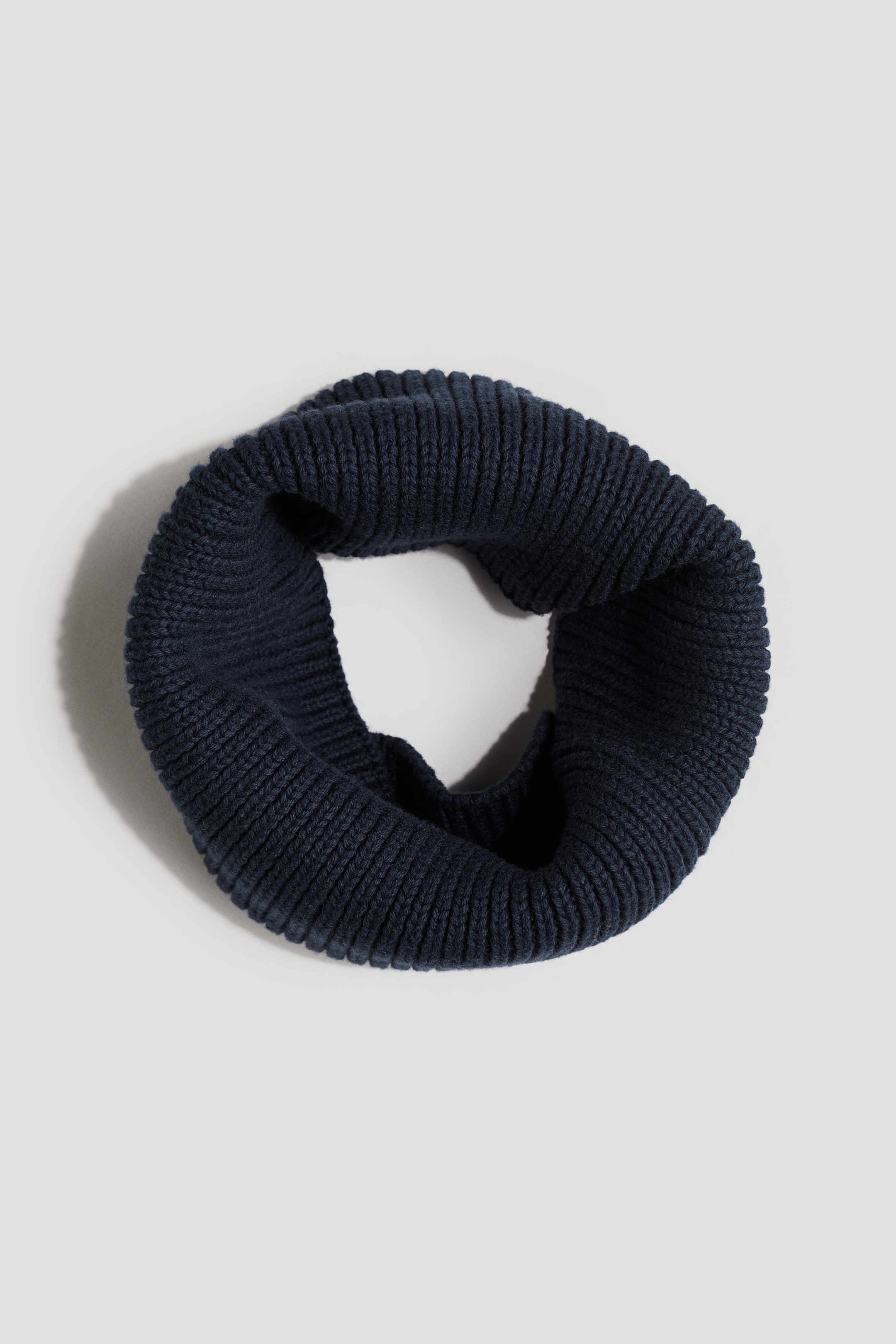 Rib-knit Tube Scarf