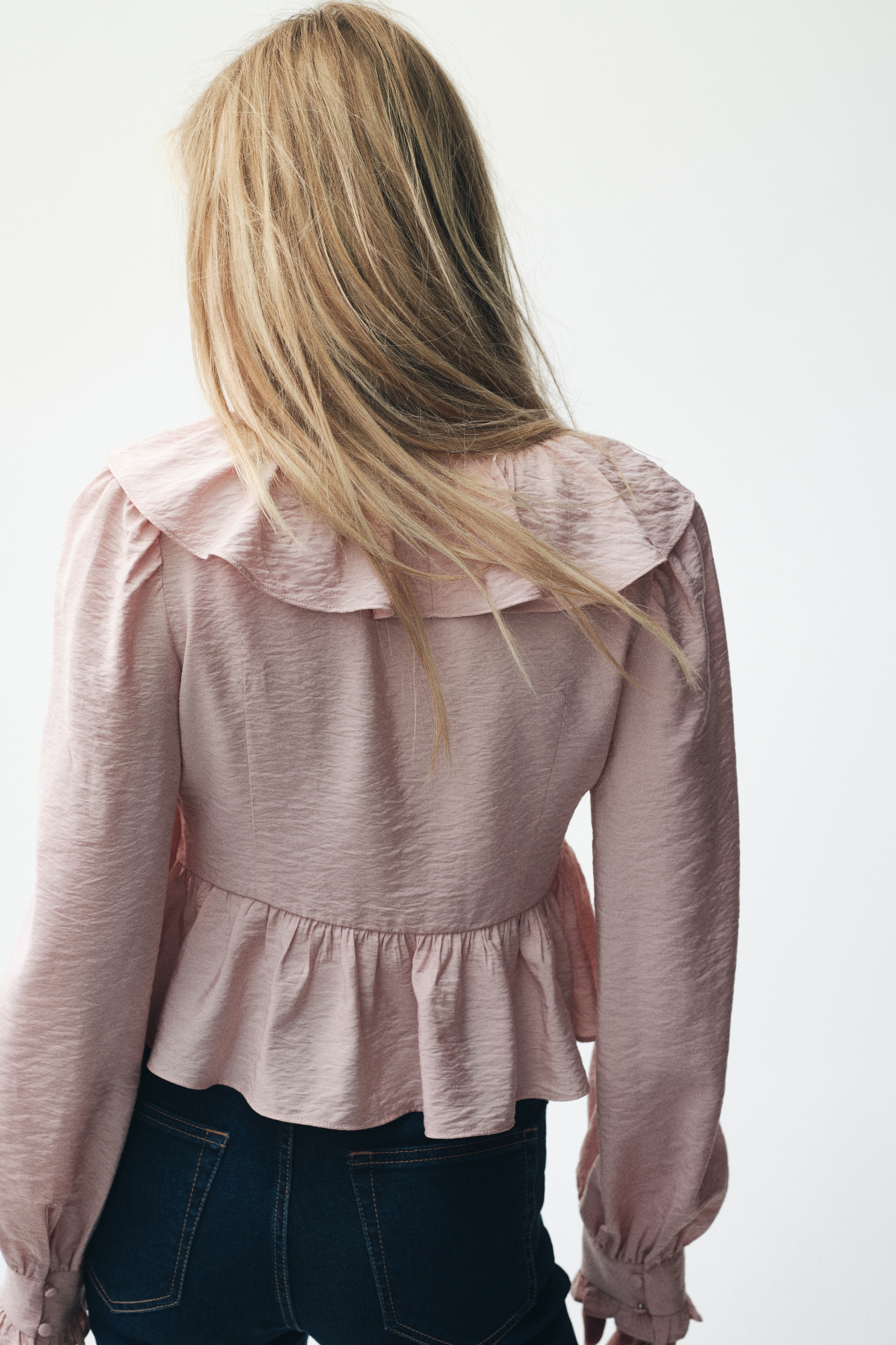 Flounced blouse