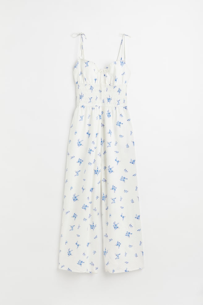 Patterned jumpsuit - White/Floral - 1