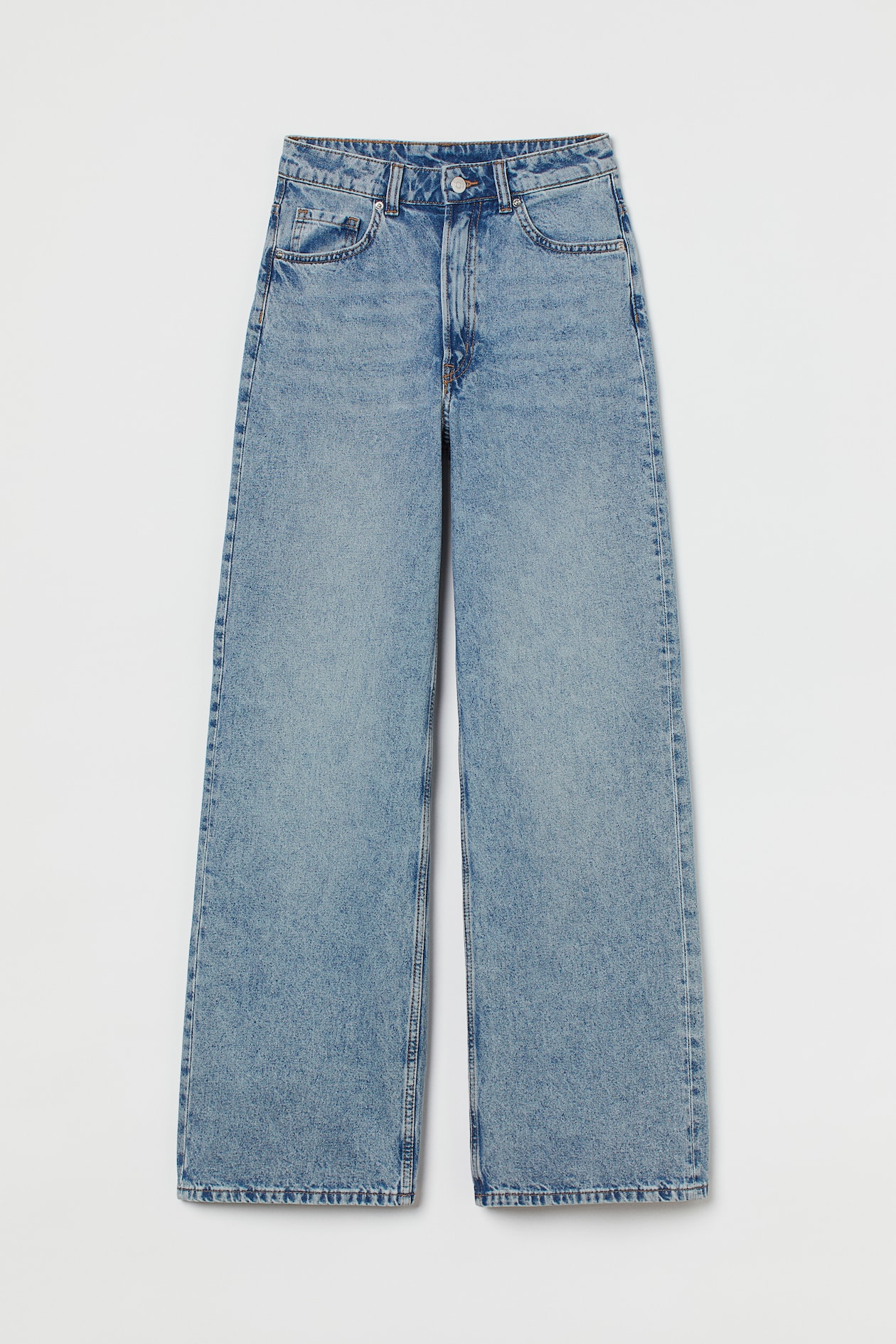 Wide High Jeans - Light denim blue - Ladies | H&M CA