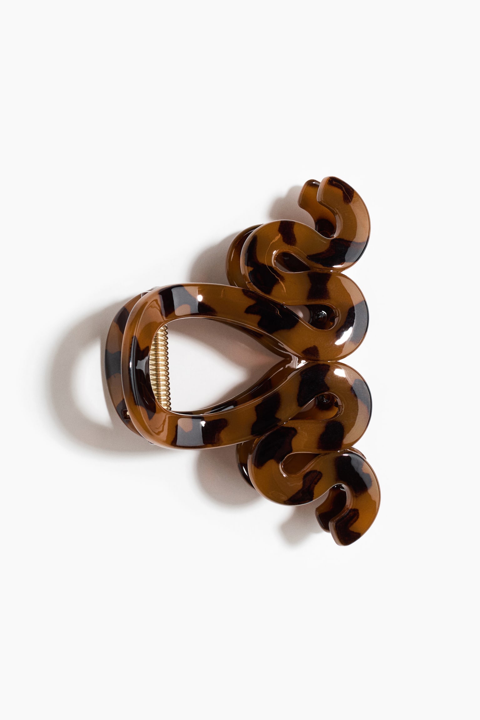 Hair claw - Brown/Tortoiseshell pattern/Red/Dark pink