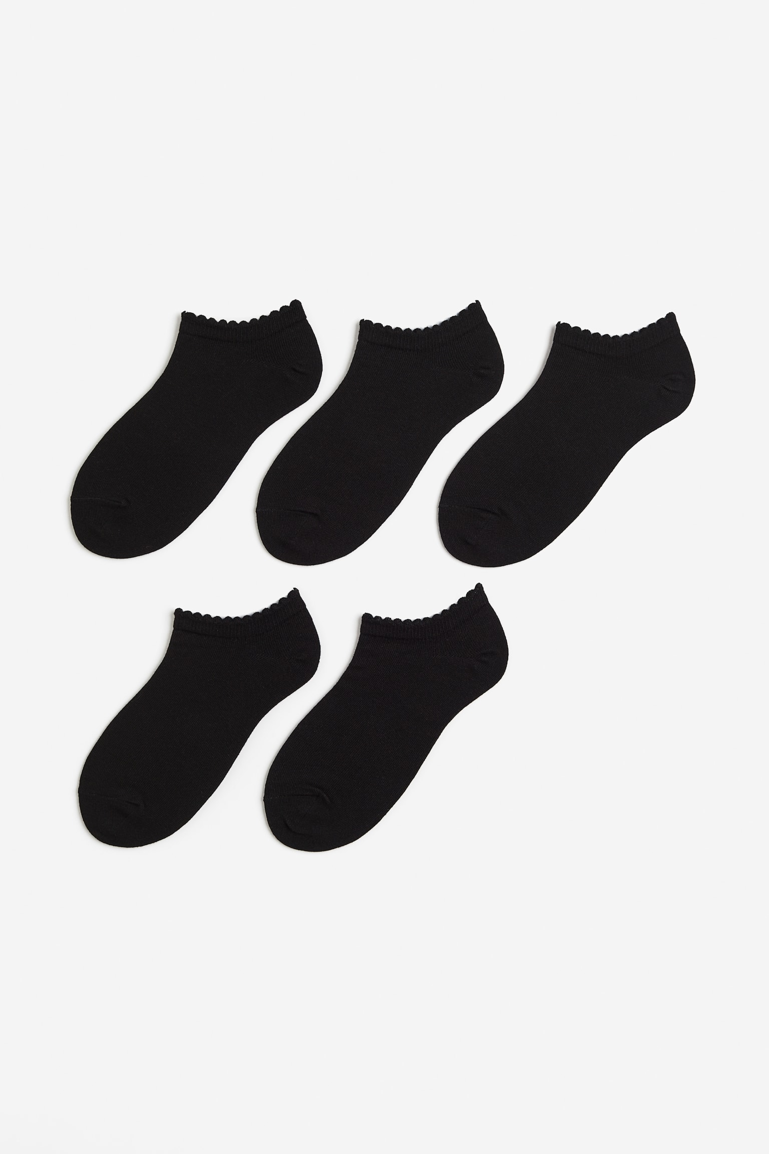 5-pack Sneaker Socks - Black/White/White - 1